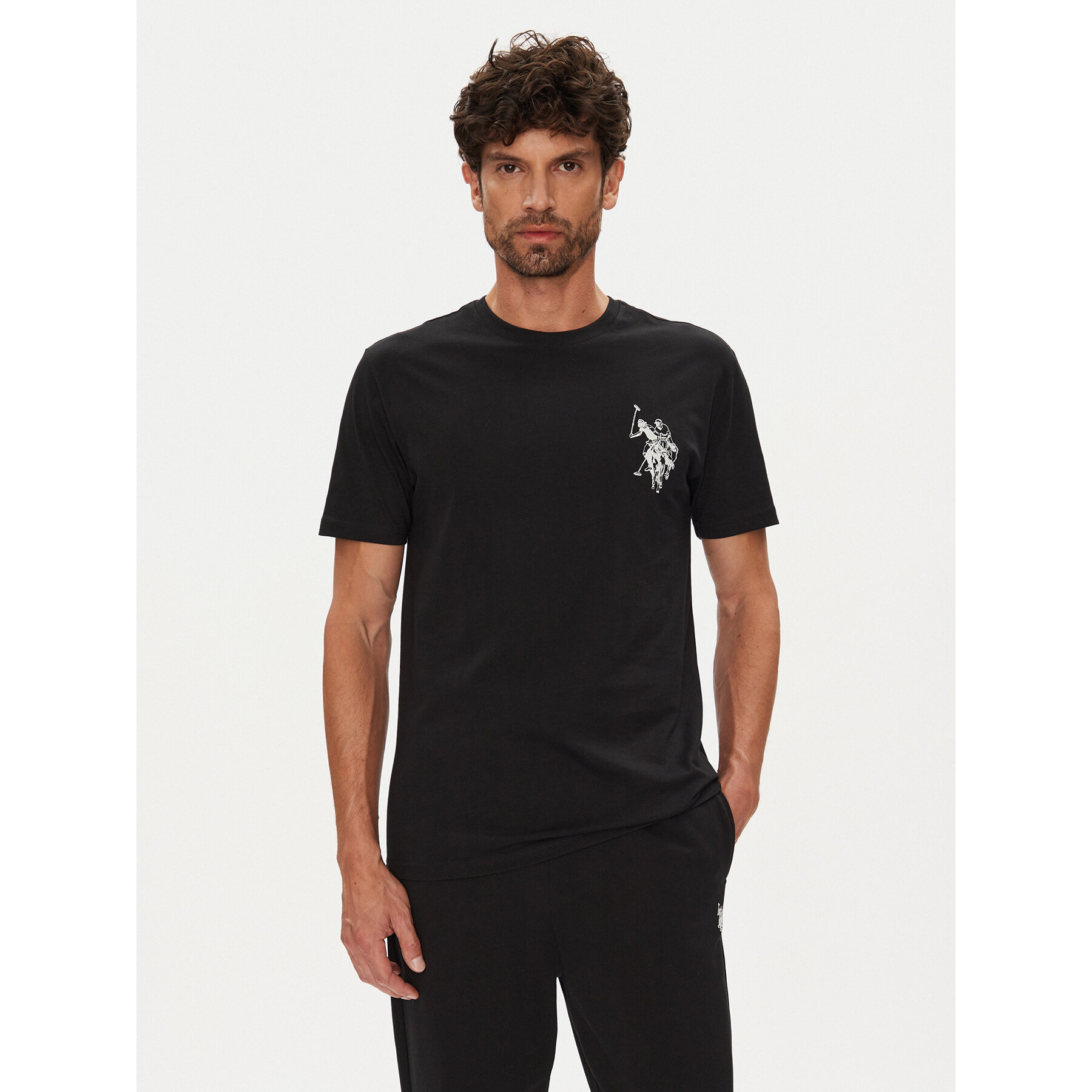 U.S. Polo Assn. Majica MUP4367 Črna Regular Fit