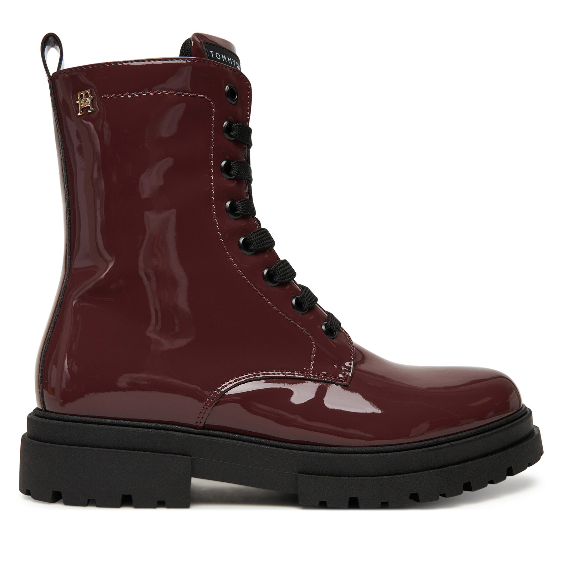 Outdoorová obuv Tommy Hilfiger Lace-Up Bootie T4A5-34025-0775 D Bordová