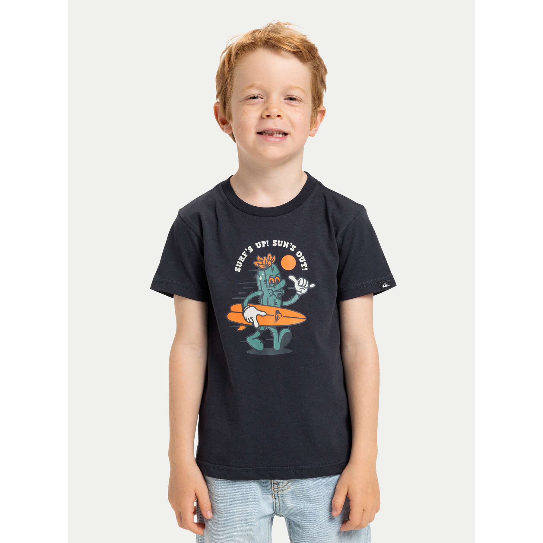 Quiksilver Póló Ev Gone Surfing EQKZT03569 Fekete Regular Fit