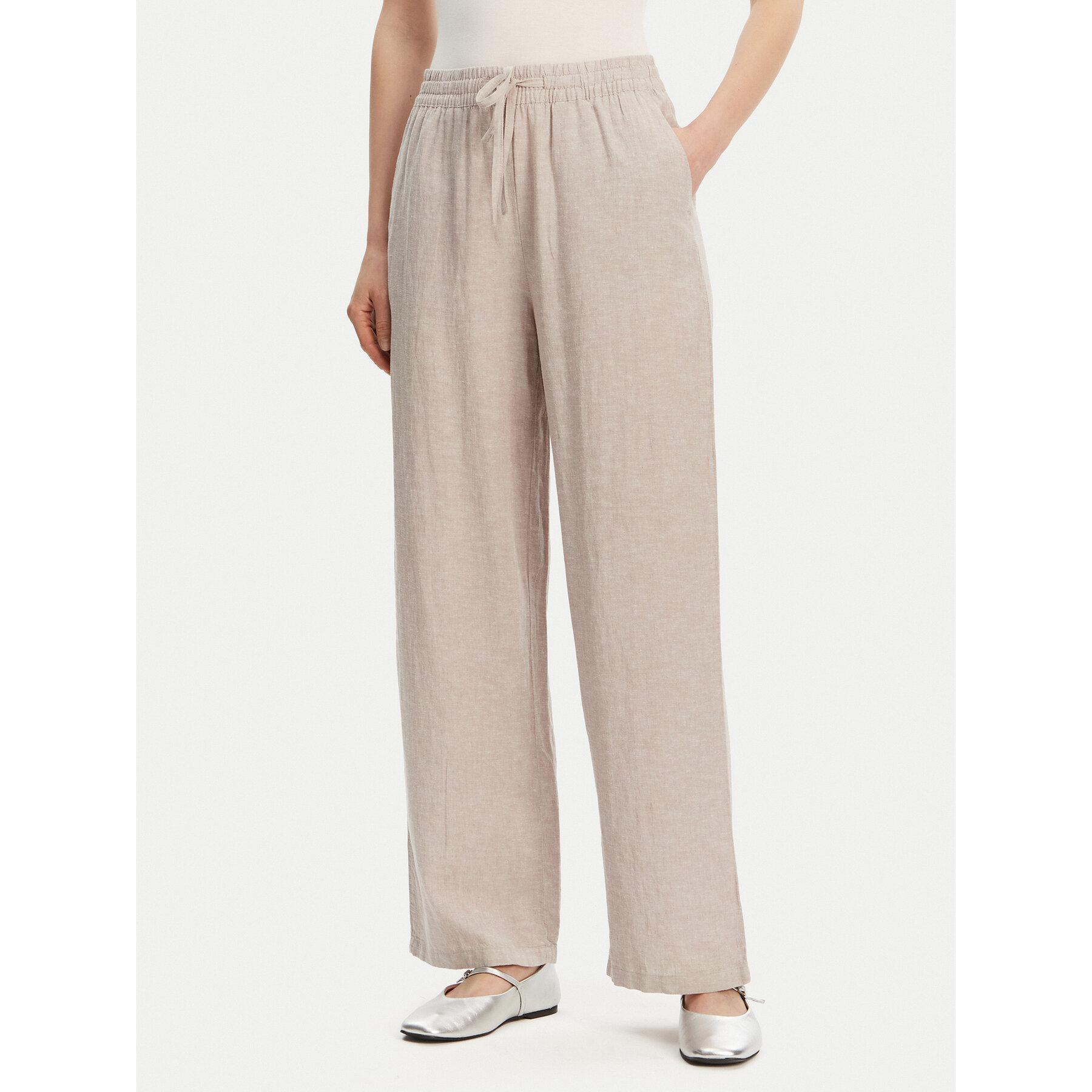 Vero Moda Stoffhose Linn 10305091 Grau Loose Fit