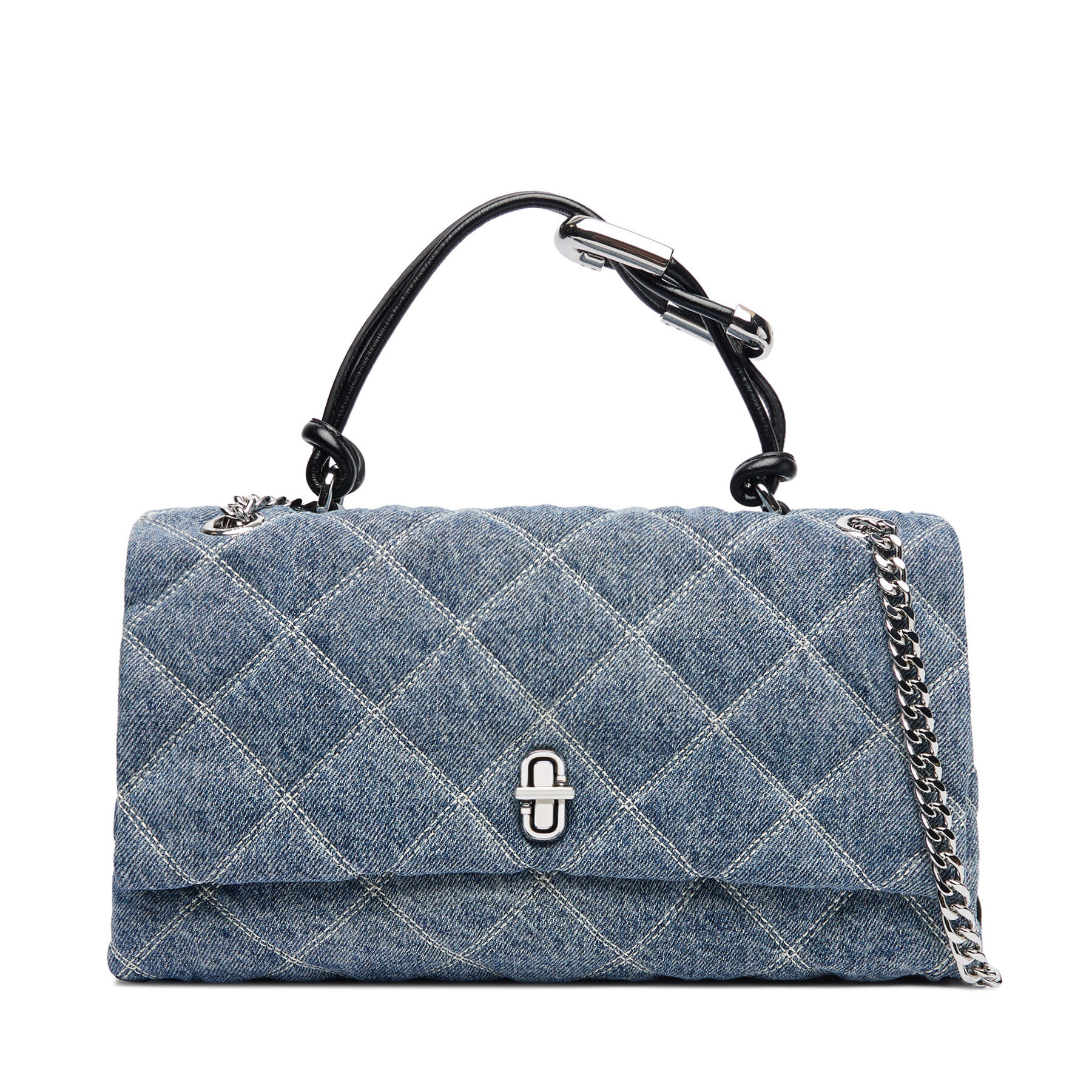 Borsetta Marc Jacobs The Quilted Denim Dual Convertible 2P5HCR019H03 Blu
