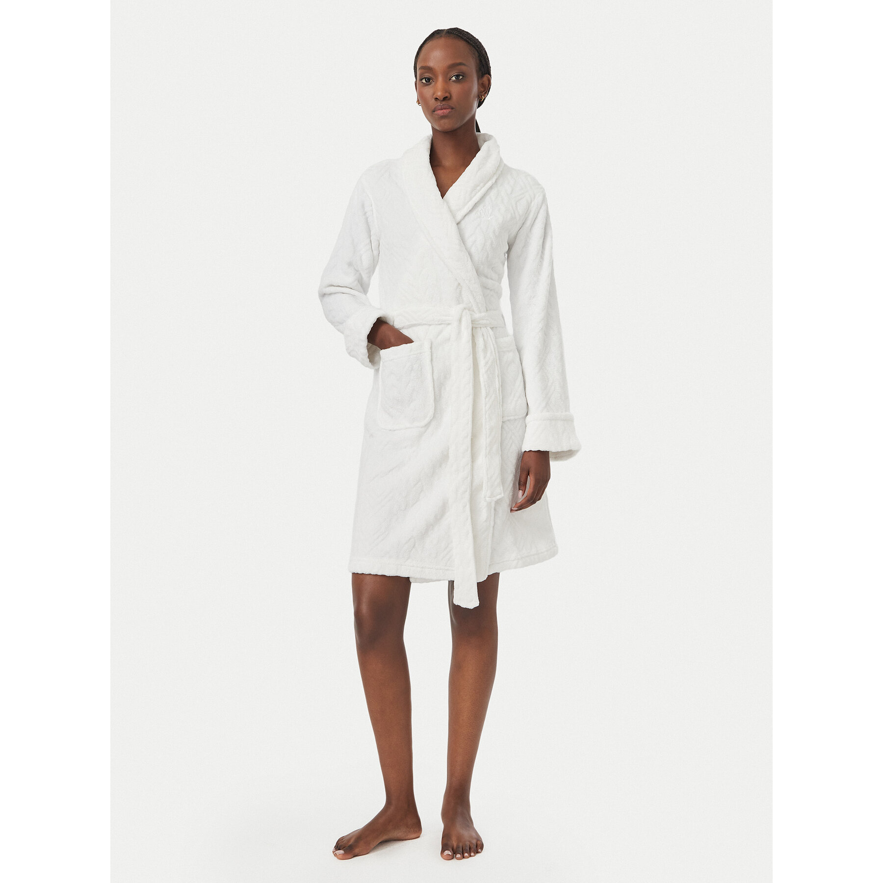 LAUREN RALPH LAUREN Bademantel ILN42534 Weiß