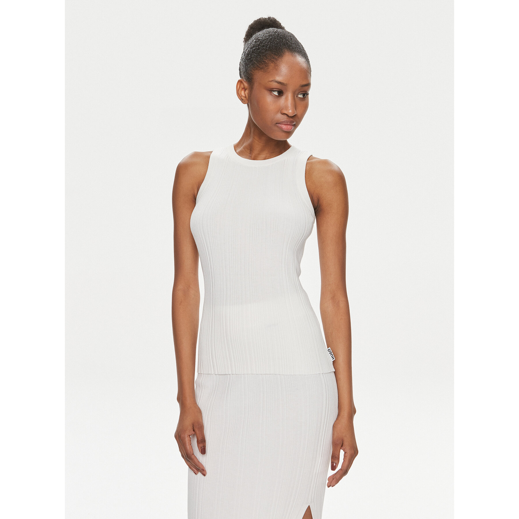 Hugo Τοπ Sareple 50514301 Εκρού Slim Fit