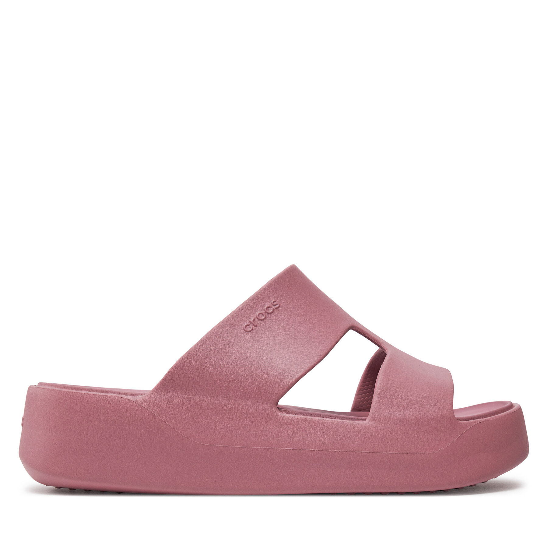 Mules / sandales de bain Crocs Getaway Platform H-Strap 209409 Rose