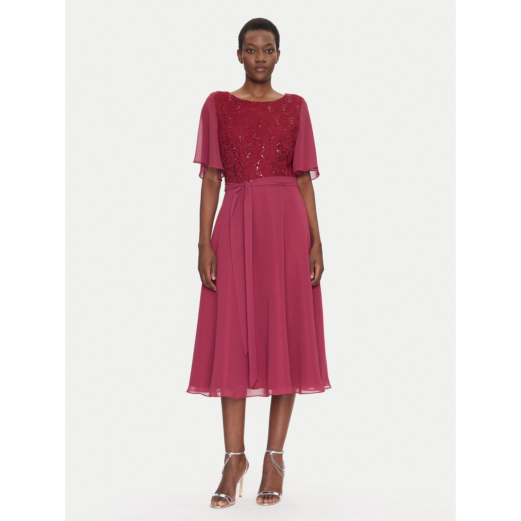 Swing Coctailkleid 5AI02500 Dunkelrot Regular Fit