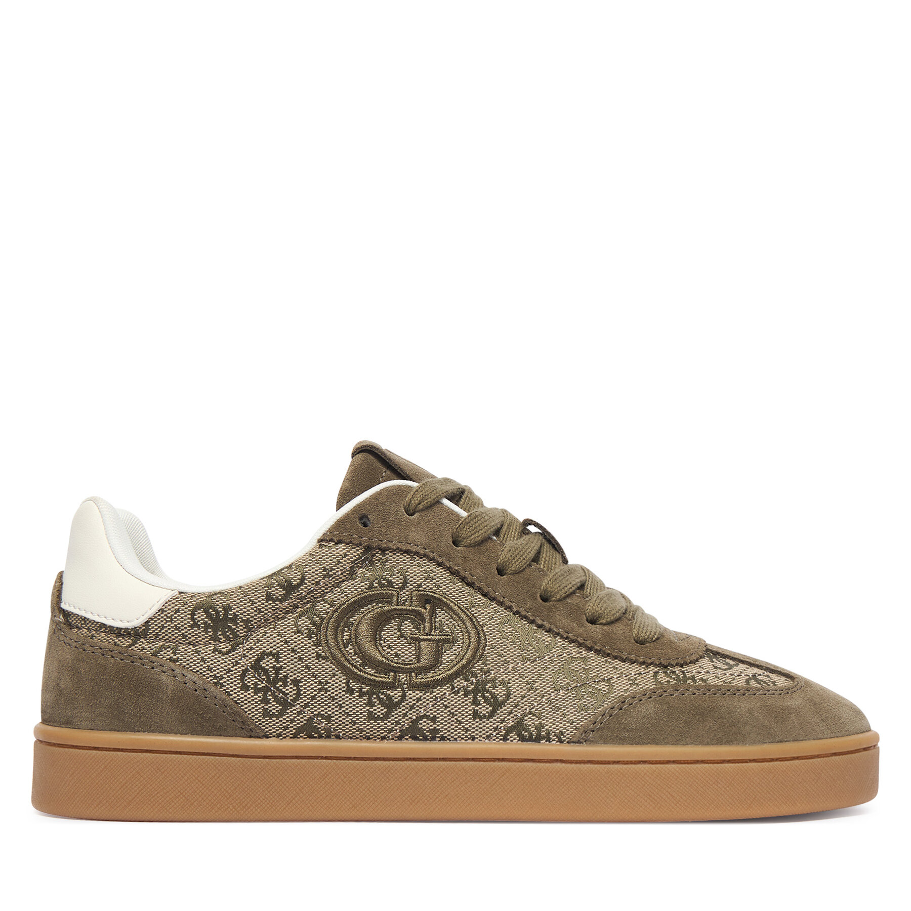 Sneakersy Guess FLTJAC LEA12 Kaki