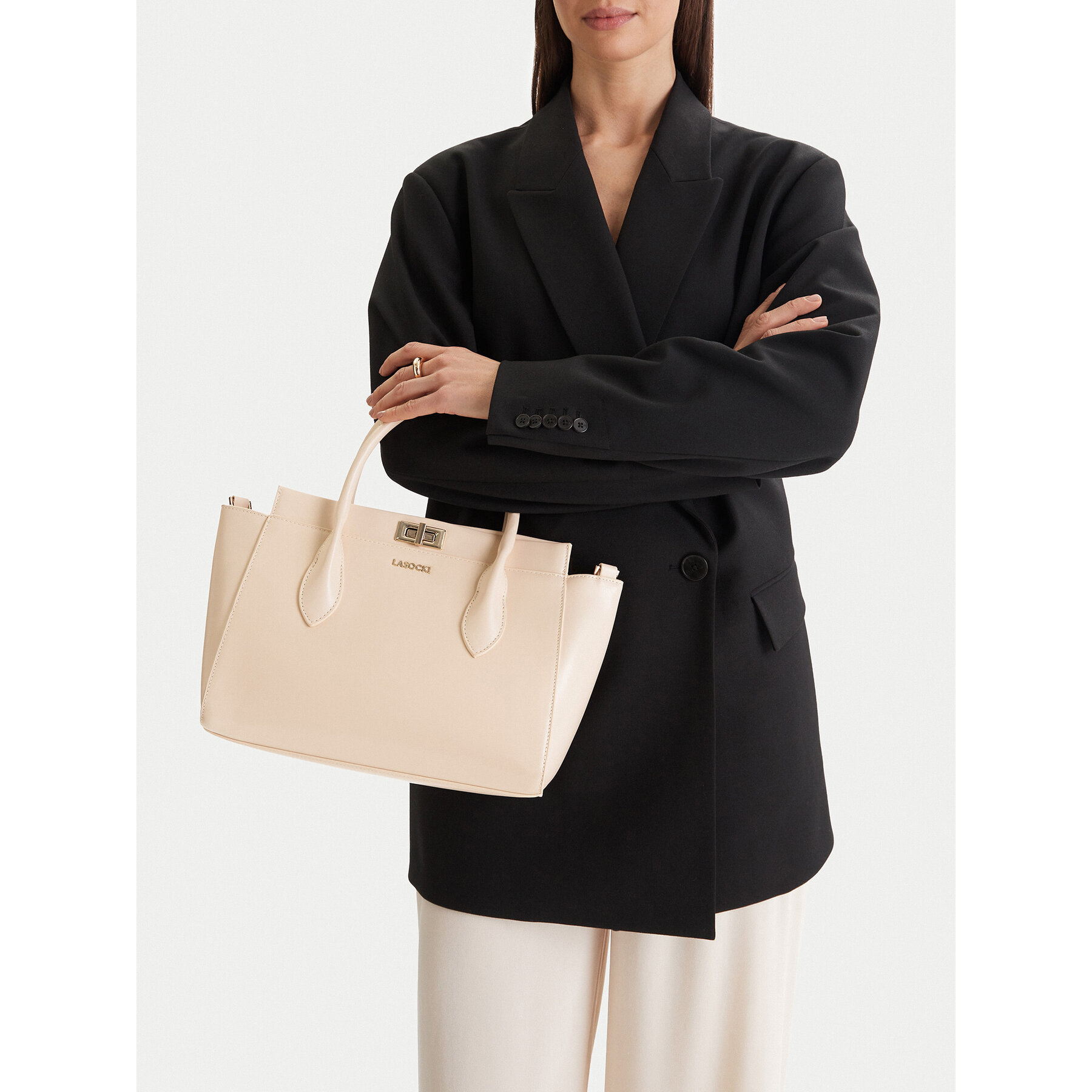 Geantă Lasocki CEO-LSK-L-020-09 Crem