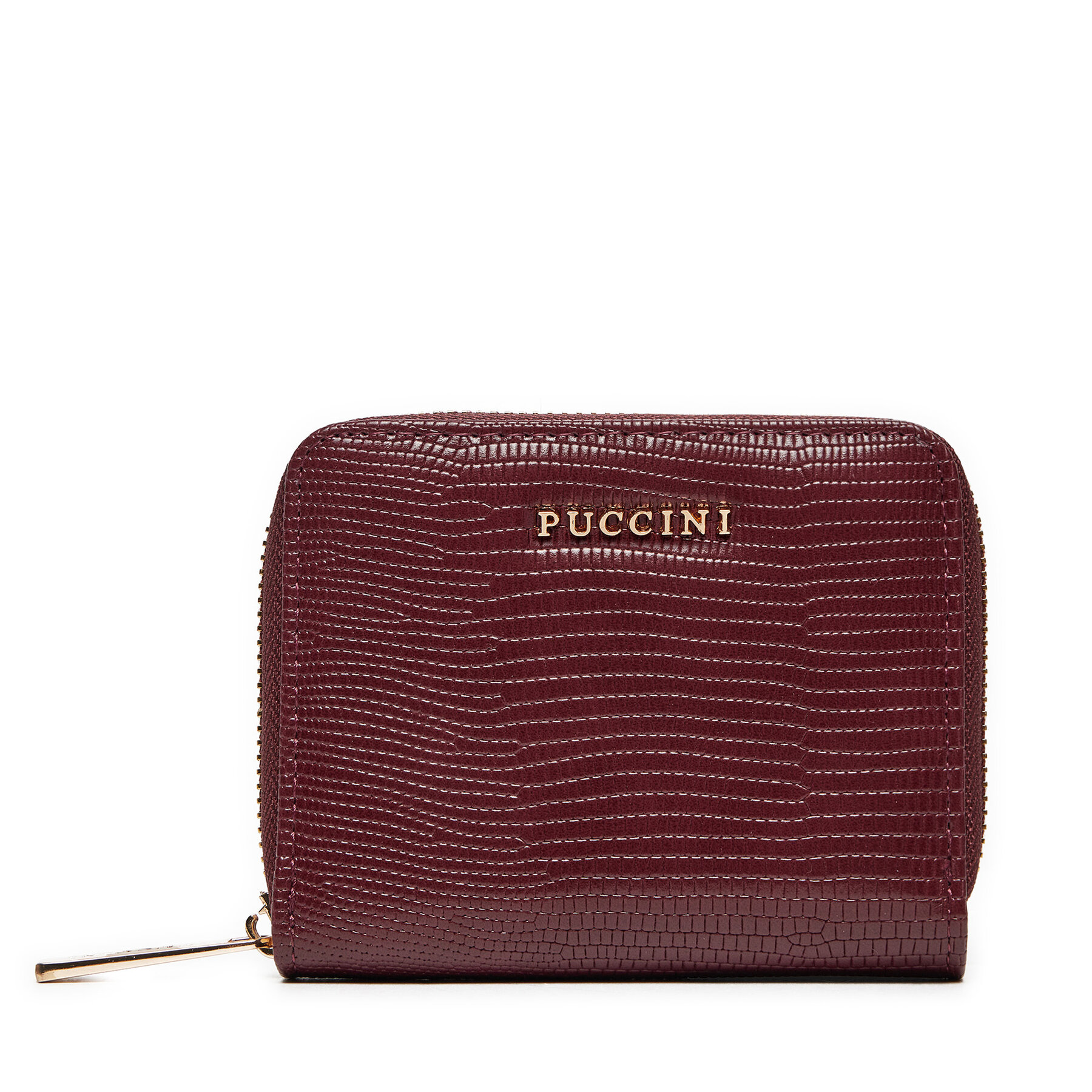 Pequeña cartera de mujer Puccini BLP838B Guinda/burdeos