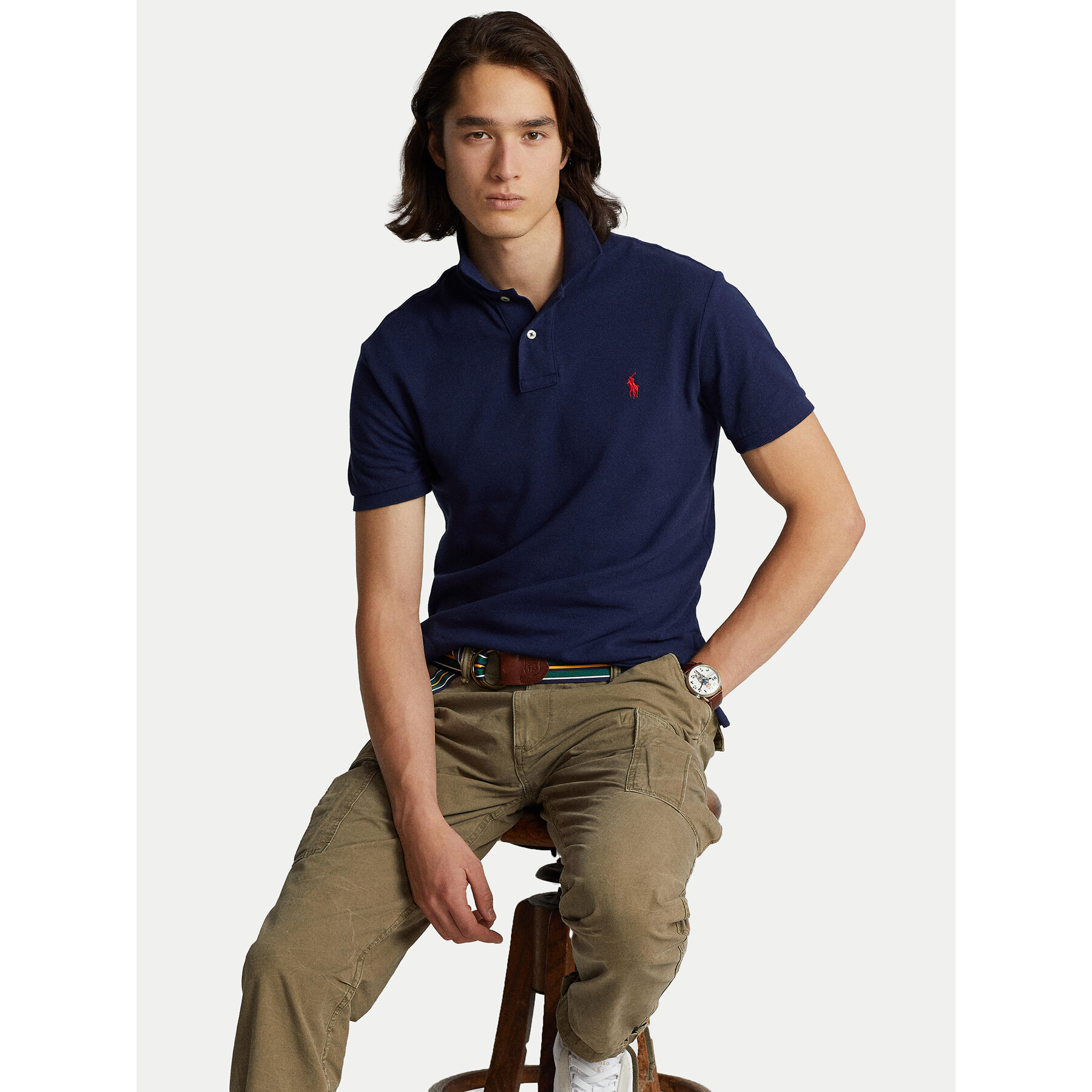 Polo Ralph Lauren Polo Core Replen 710795080 Tamnoplava Slim Fit