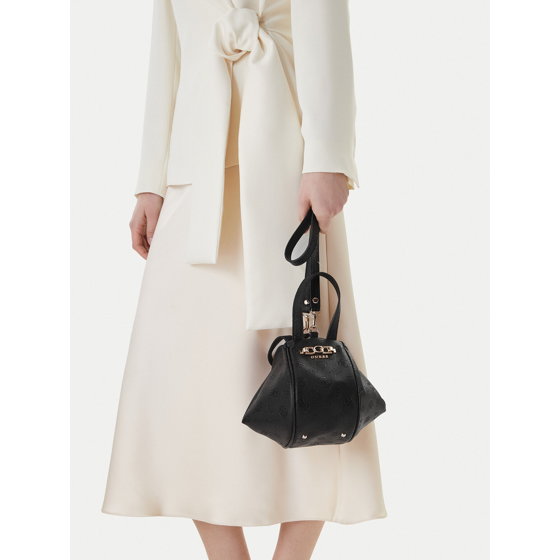 Ročna torba Guess Anise Mini HWPD99 16770 Črna