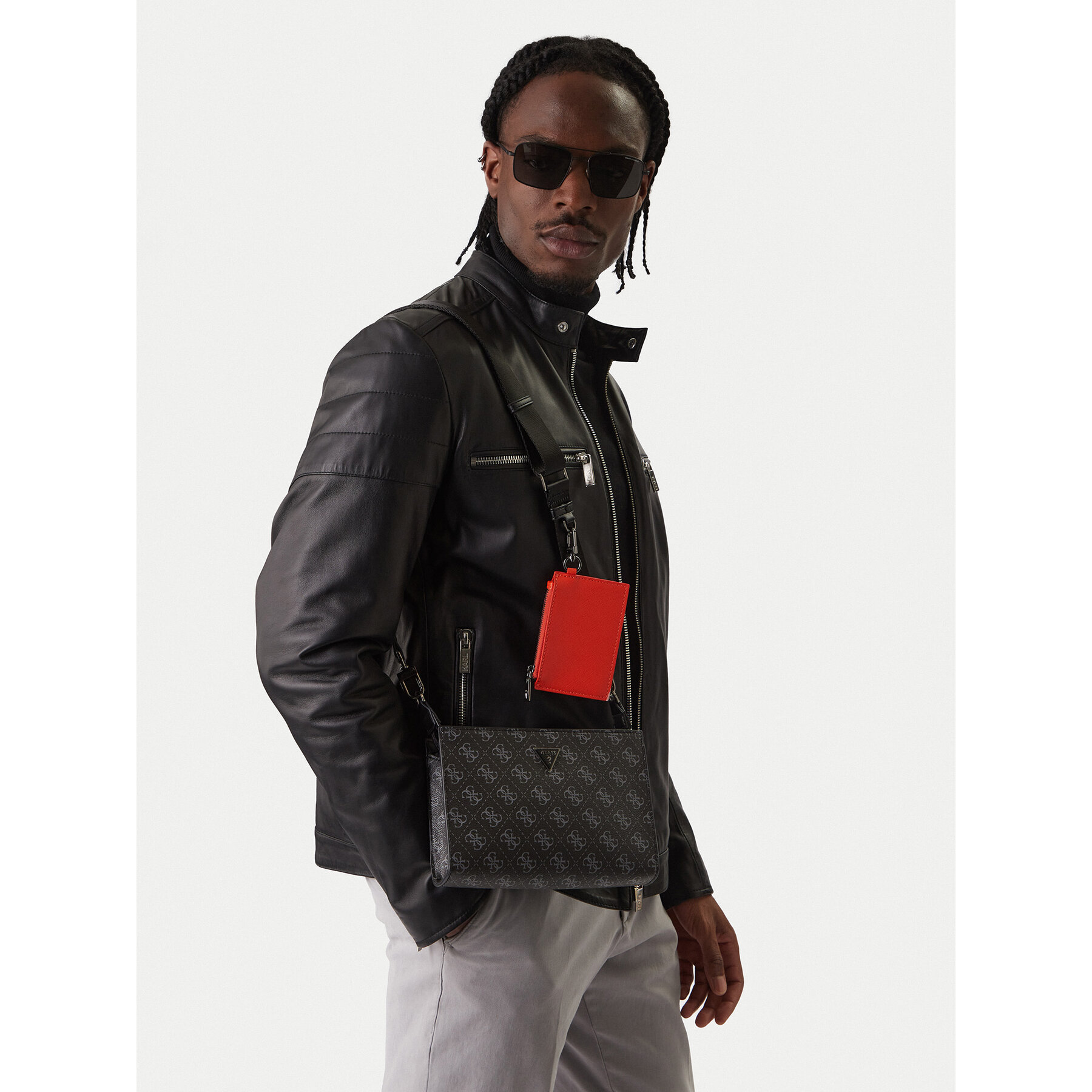 Geantă crossover Guess HMMILO P6157 Negru