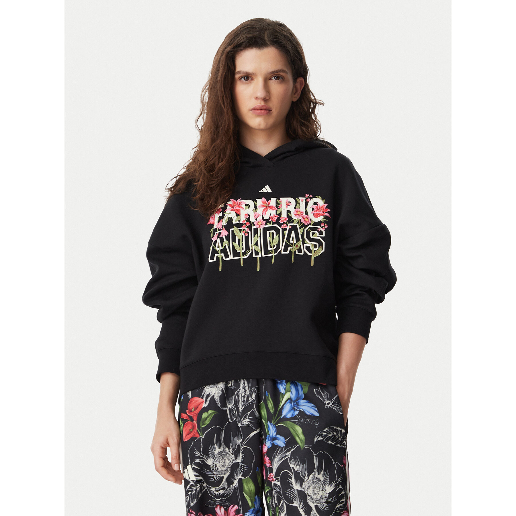 adidas Sweatshirt Farm Rio Hoodie KR0252 Schwarz Regular Fit