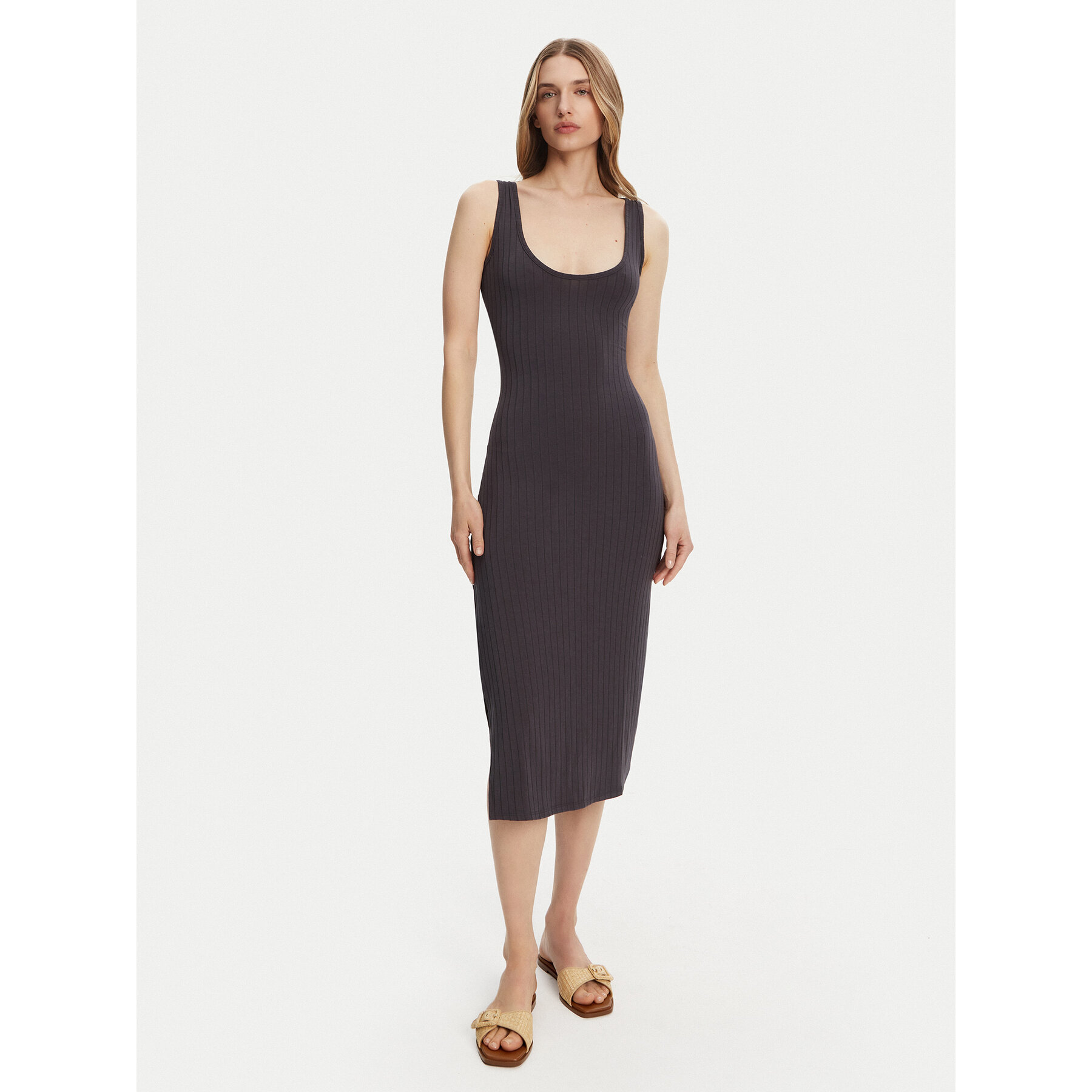 Billabong Strickkleid EBJKD00114 Grau Regular Fit