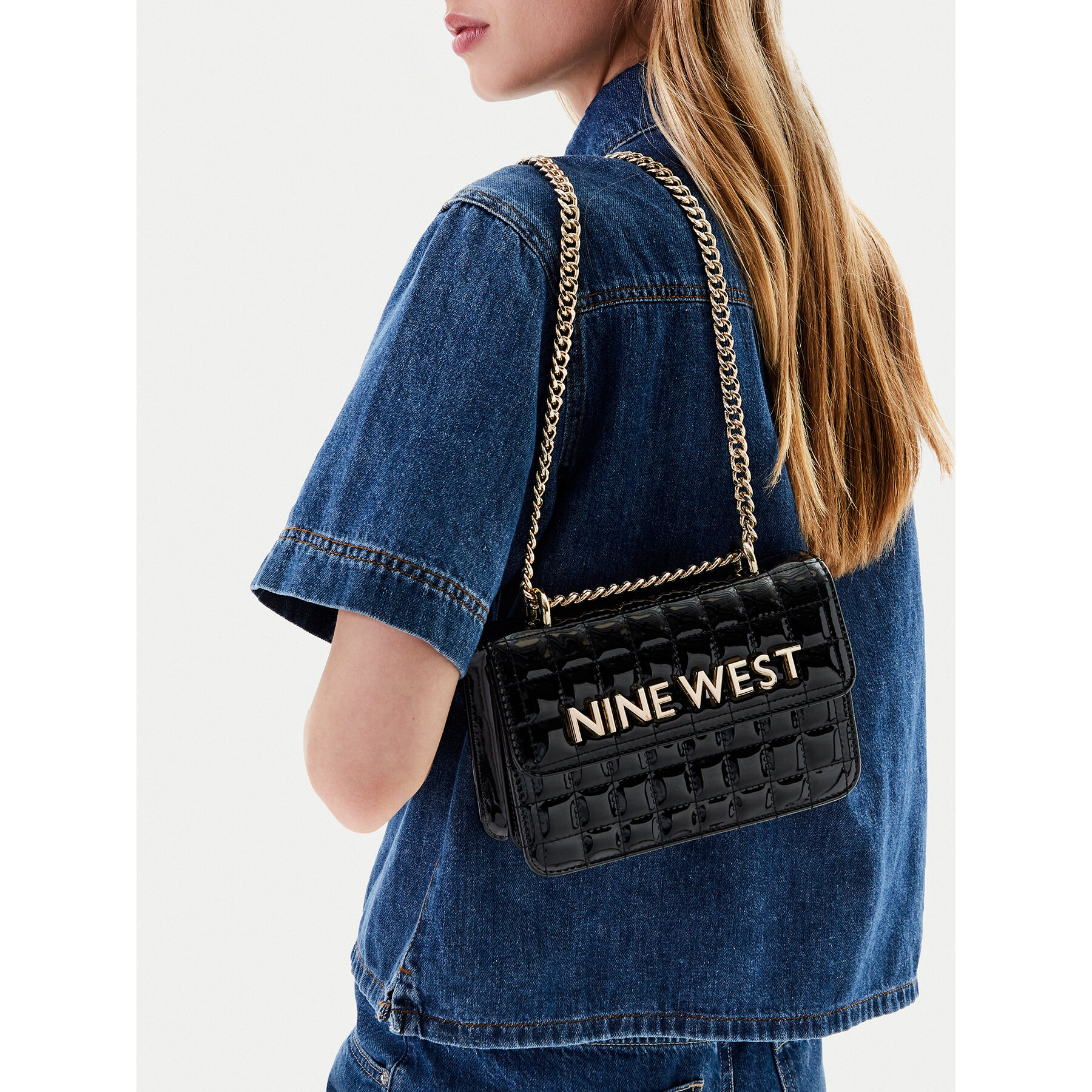 Geantă Nine West EO-Glamercy-Grace-LX10060 Negru