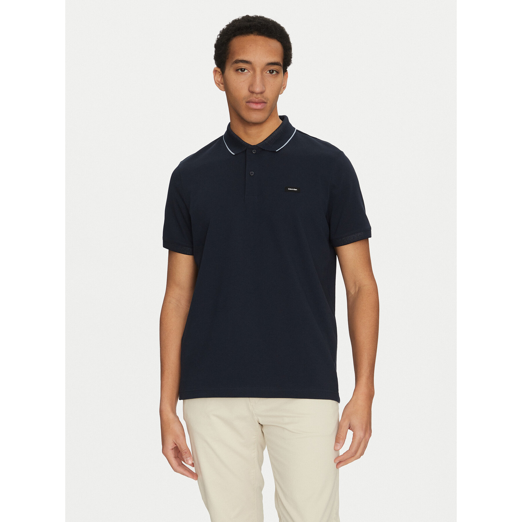 Calvin Klein Polo K10K114141 Σκούρο μπλε Regular Fit