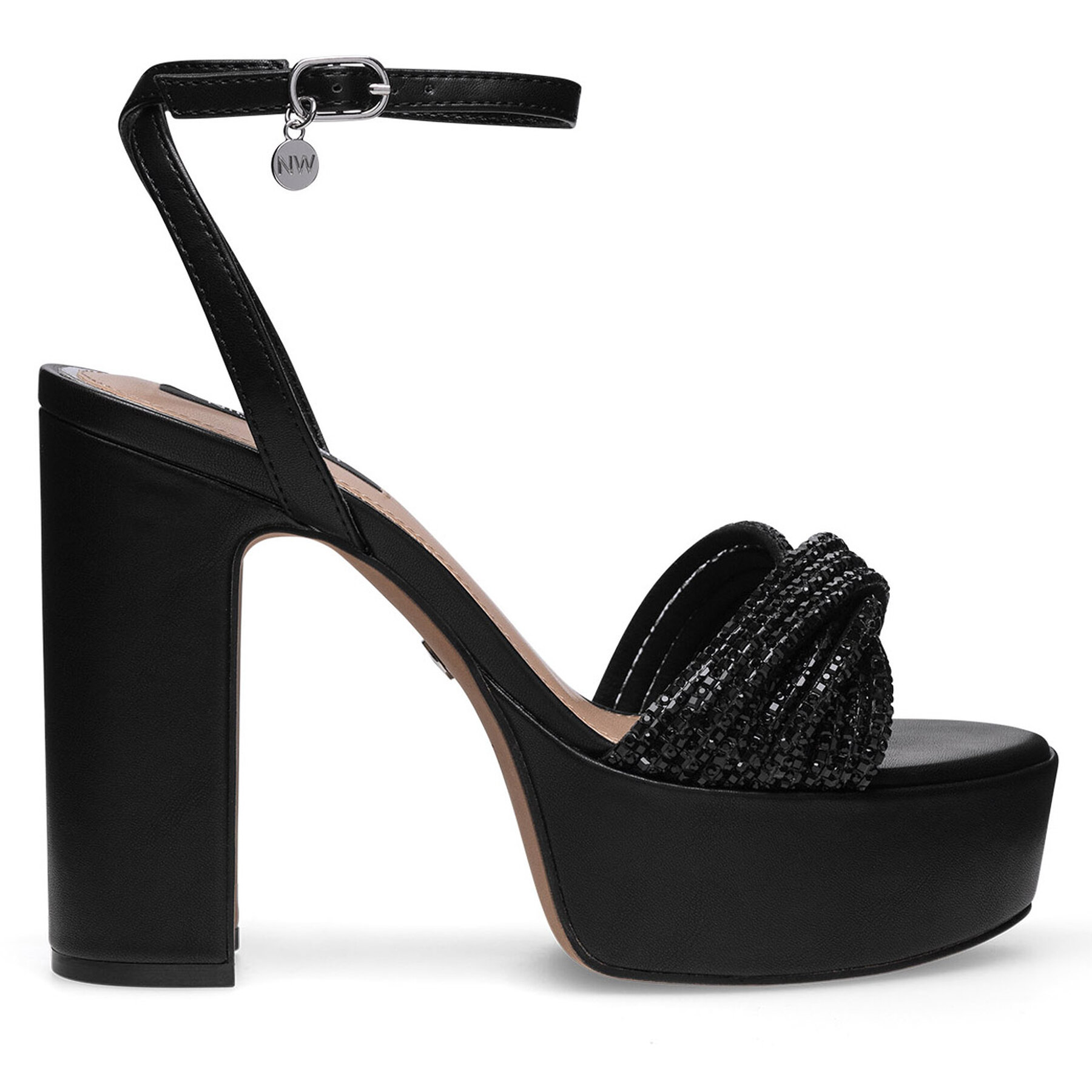 Donna Sandali Nine West, Taglia 41, Nero, WFA2736-1, taglia : 41