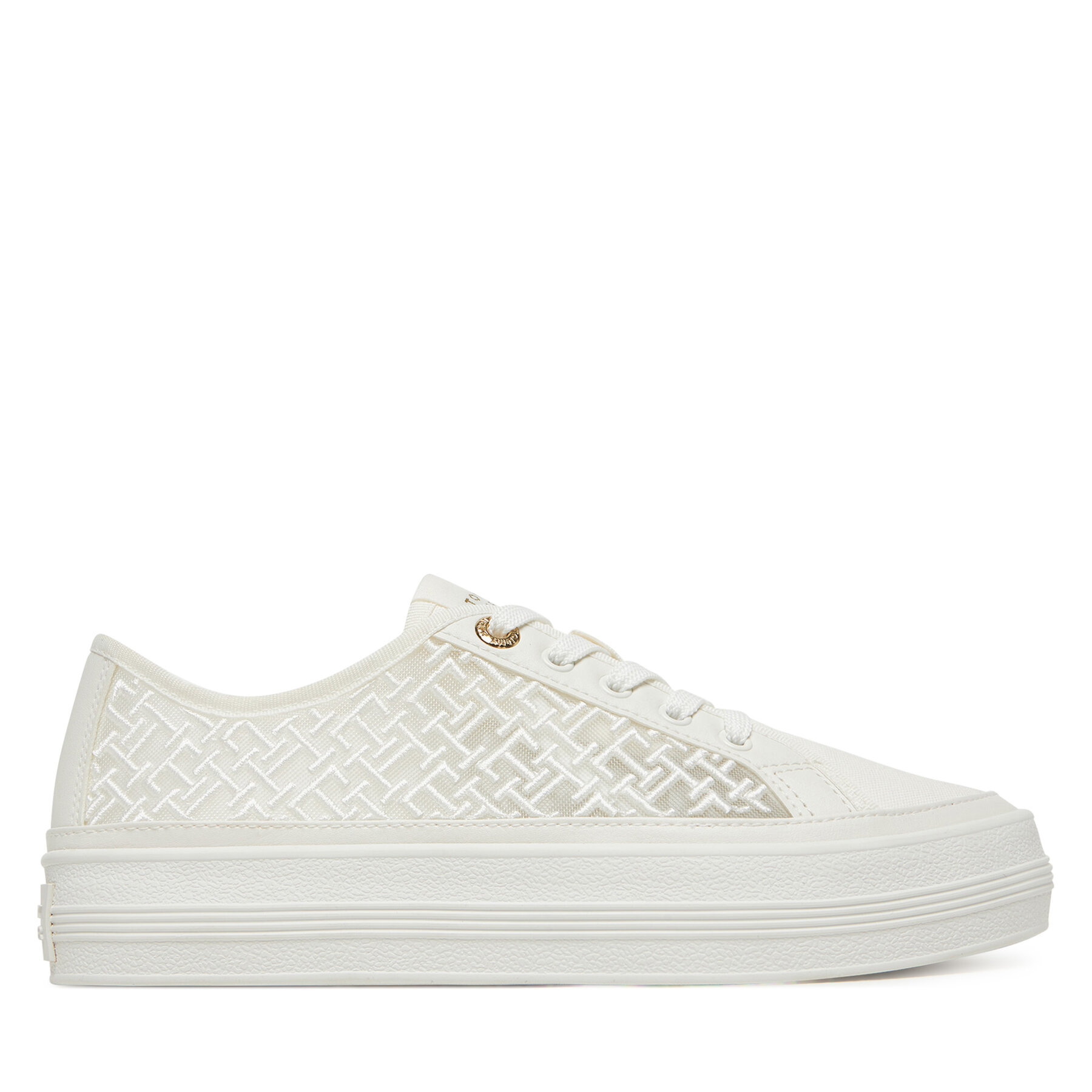 Sneakers Tommy Hilfiger Vulc Embroidered Sneaker FW0FW08685 Bianco