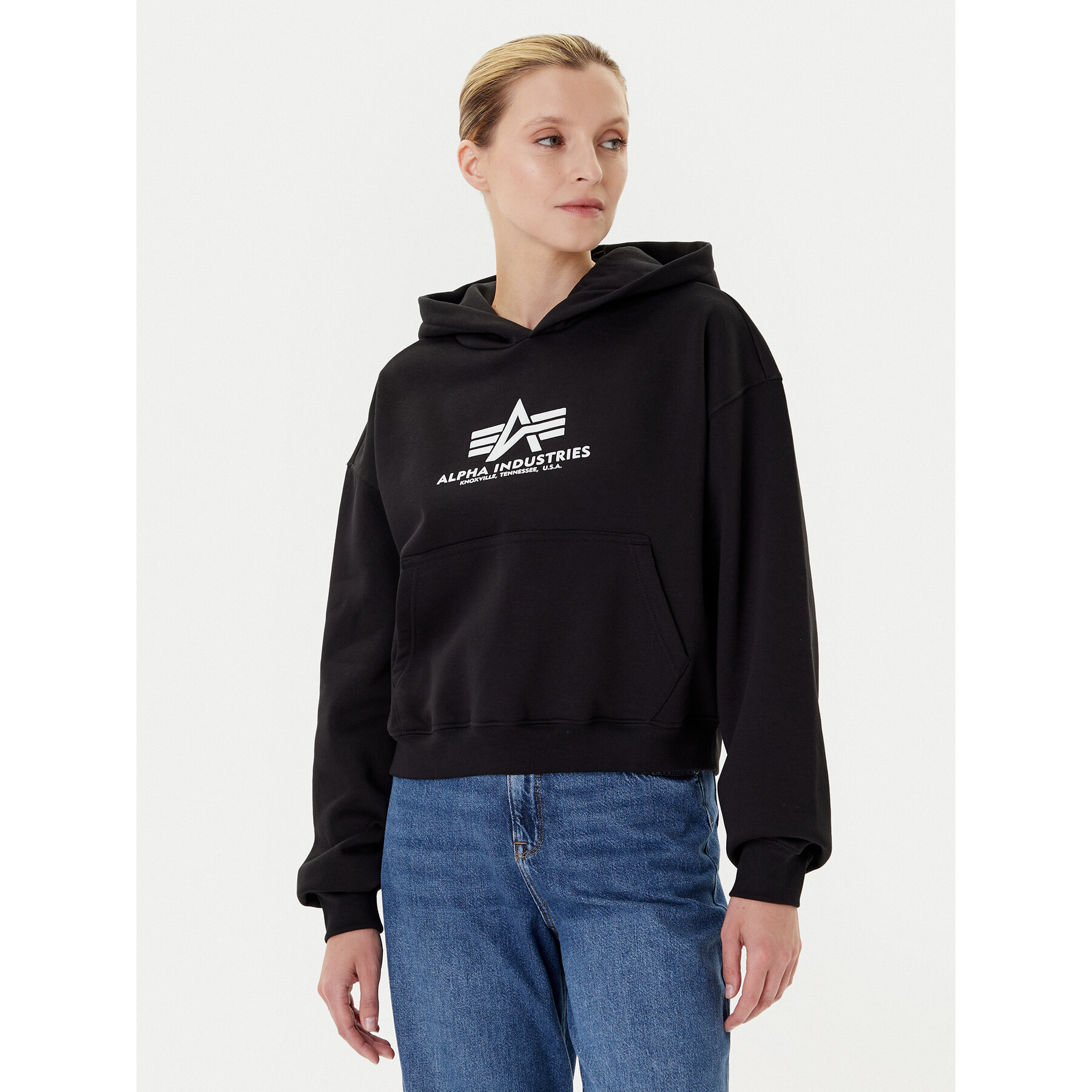 Alpha Industries Sweatshirt Basic 258040 Schwarz Regular Fit