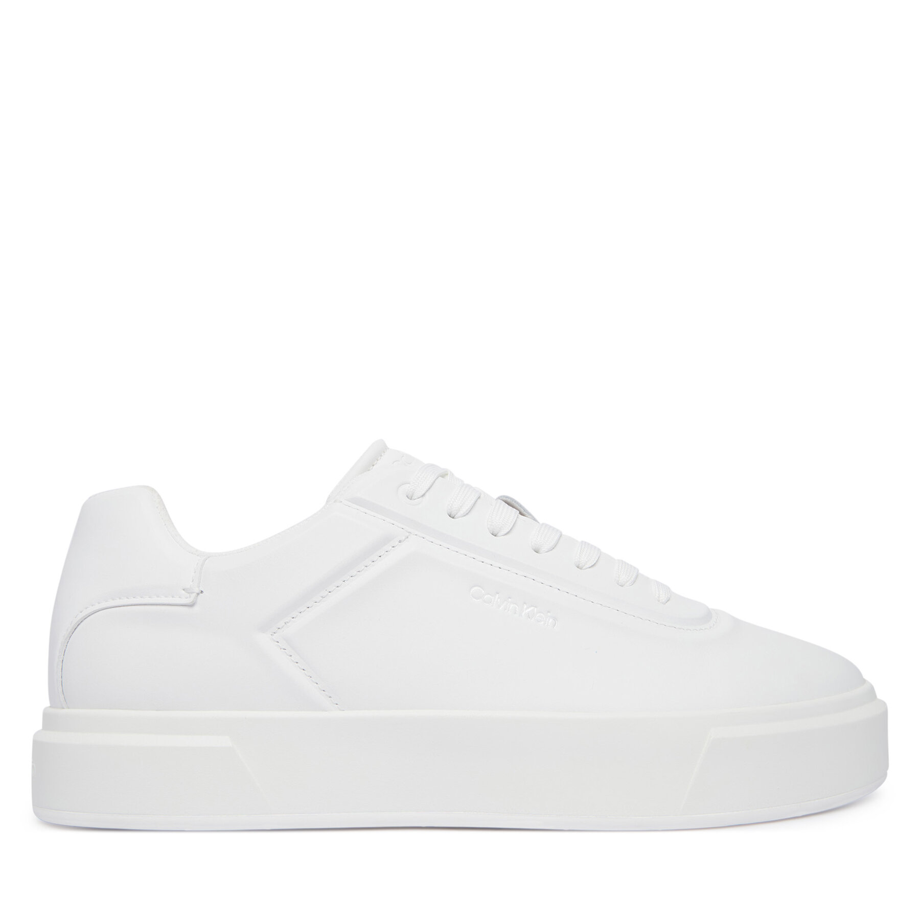 Sneakers Calvin Klein Basket Cups Oxf Lup Hf Lth YM0YM01452 Alb