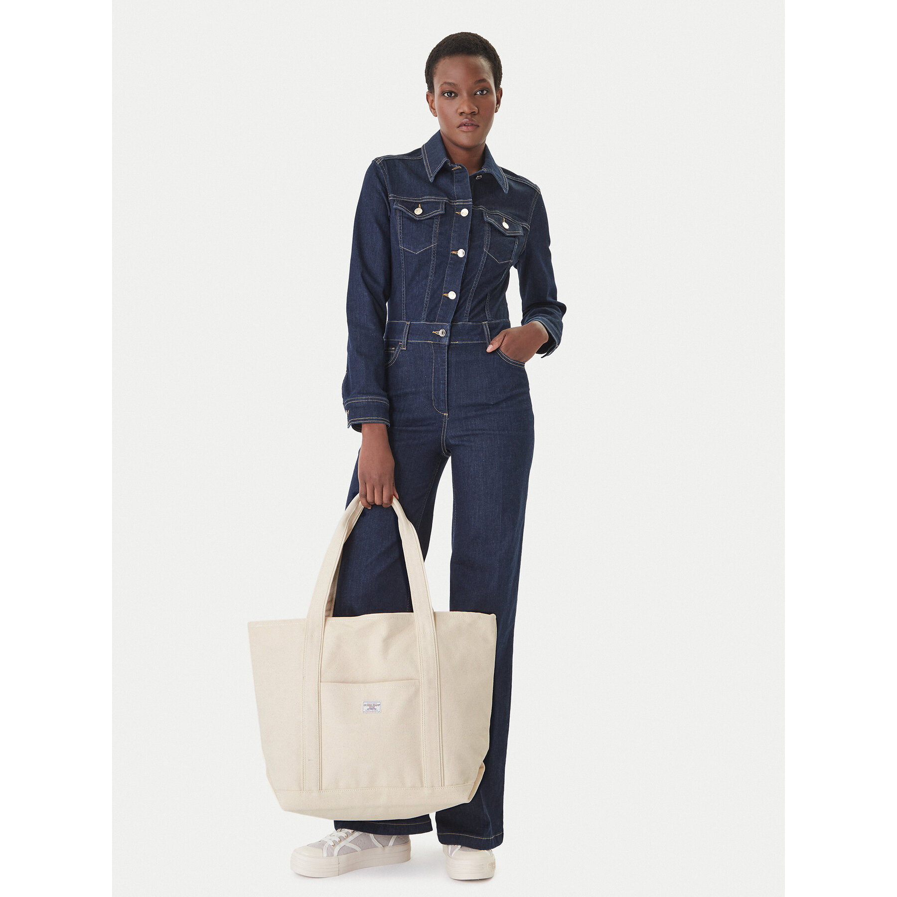 Kabelka Guess Jeans M6GZ24 WHFZ1 Béžová