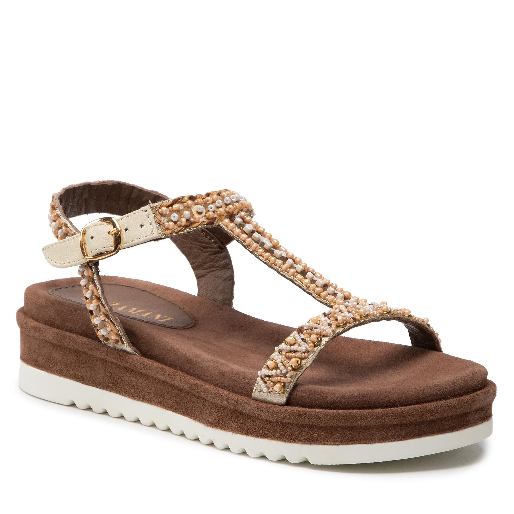 Sandale Lazamani 75.503 Off White epantofi.ro imagine noua
