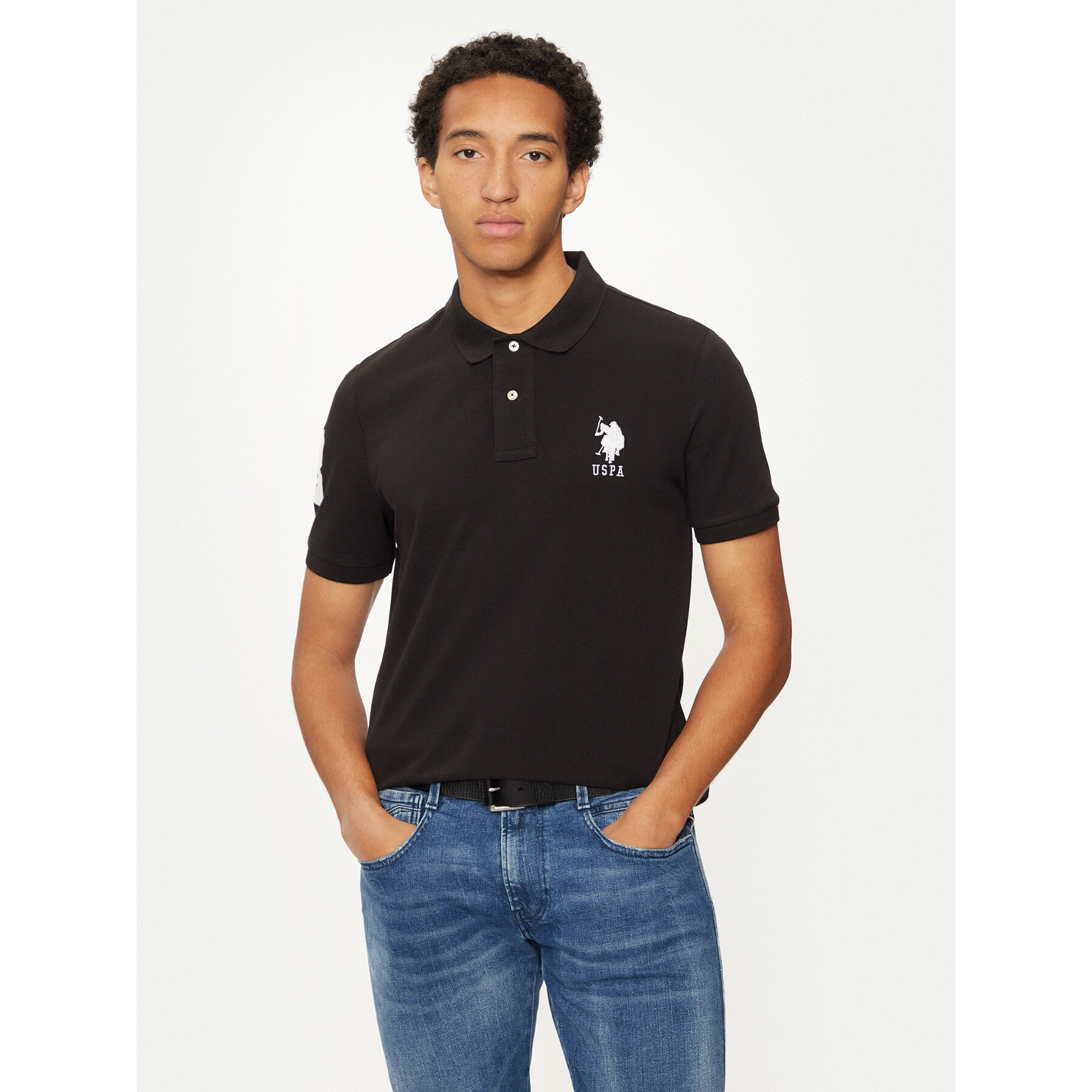 U.S. Polo Assn. U.S. Polo Assn. Polo MUP3313 Μαύρο Regular Fit