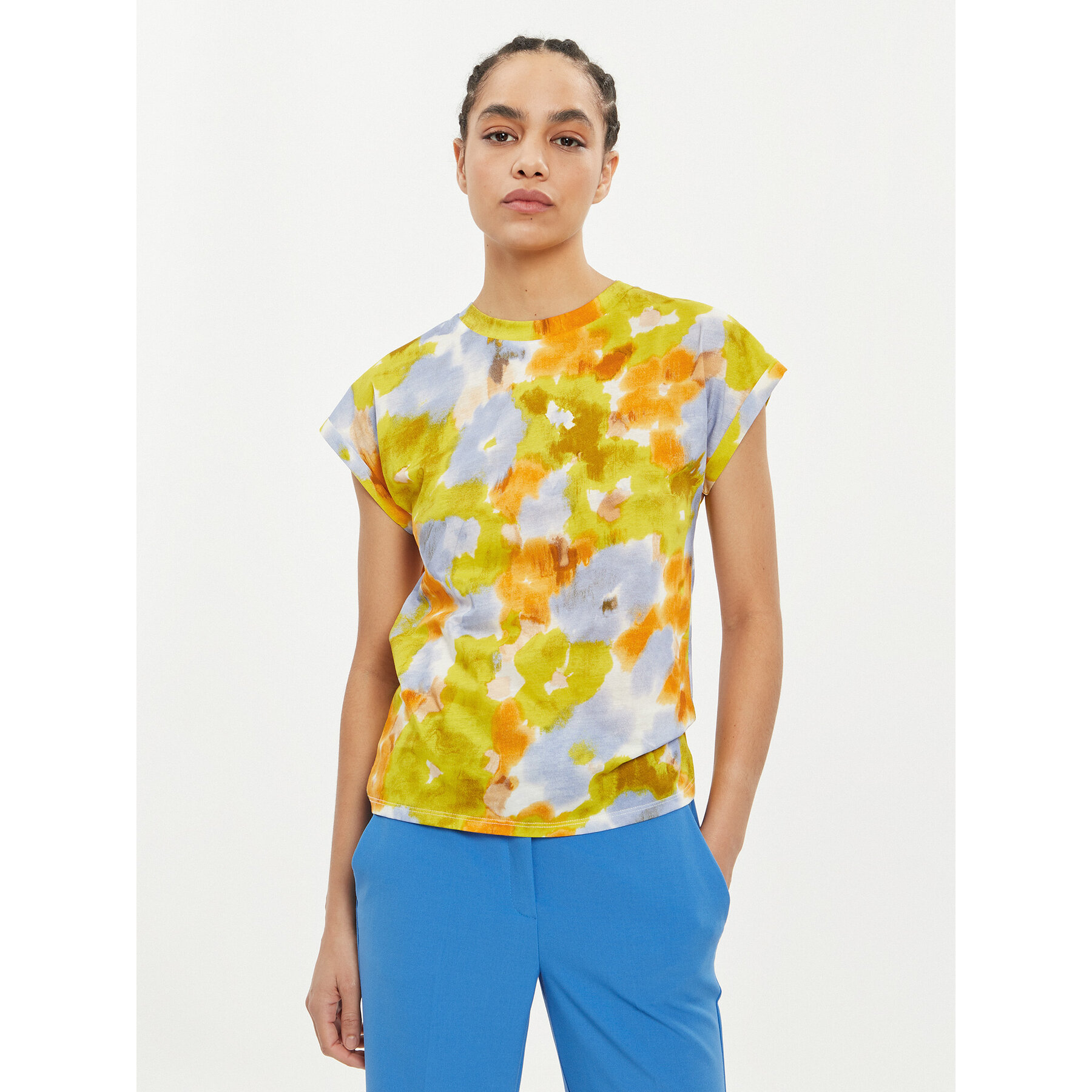 Marella T-shirt Zum 2413941022 Multicolore Regular Fit