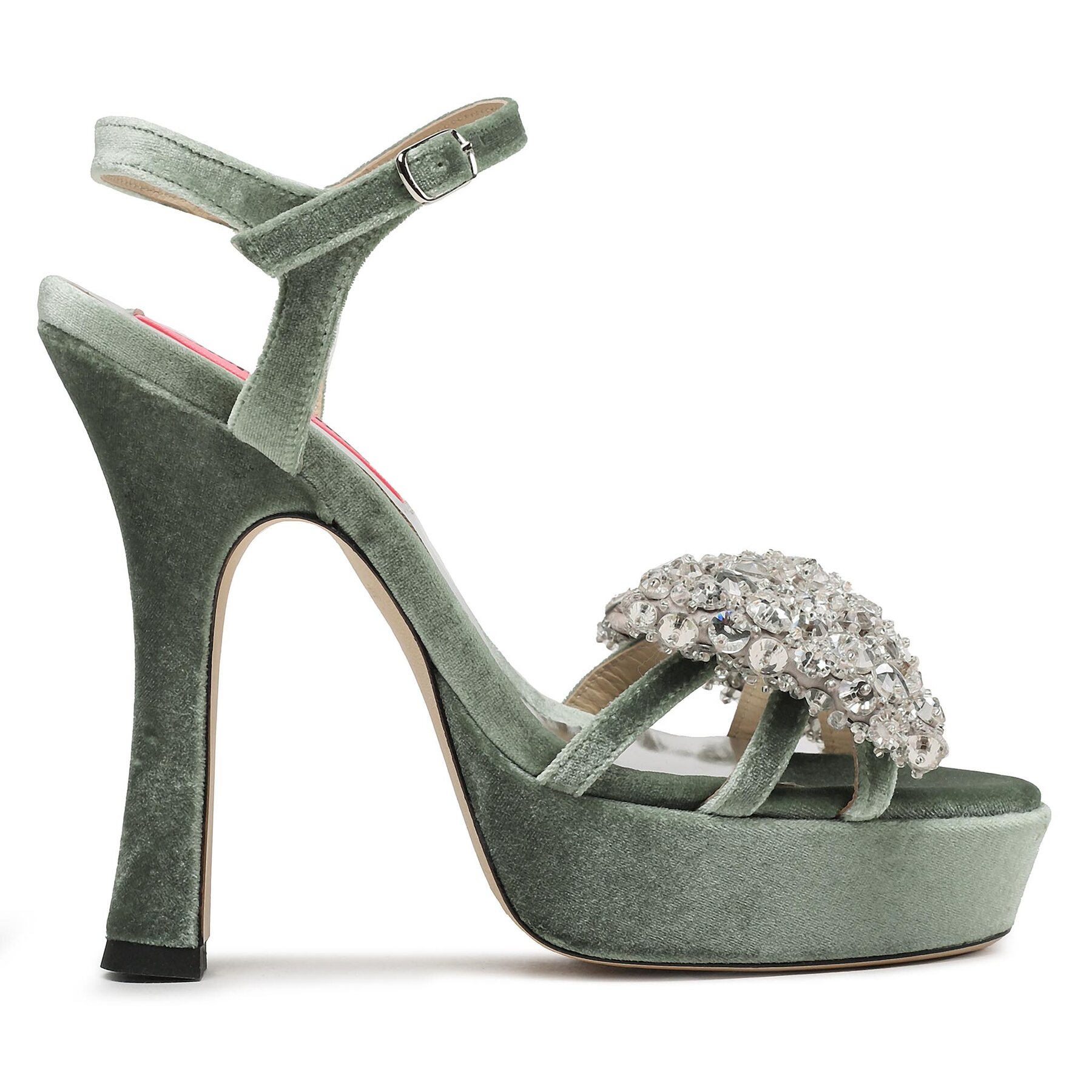 Sandalias Custommade Arlina Crystal Bow 999620047 Verde