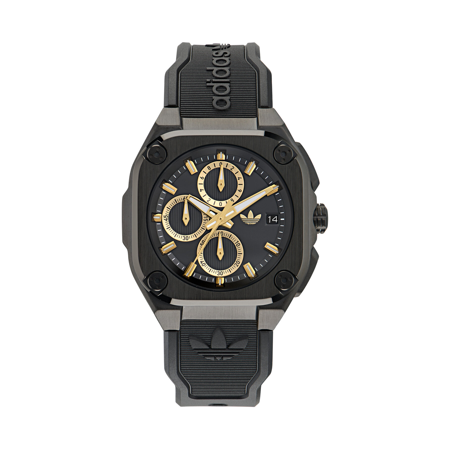 Karóra adidas Originals City Tech Three Chrono AOFH24020 Fekete