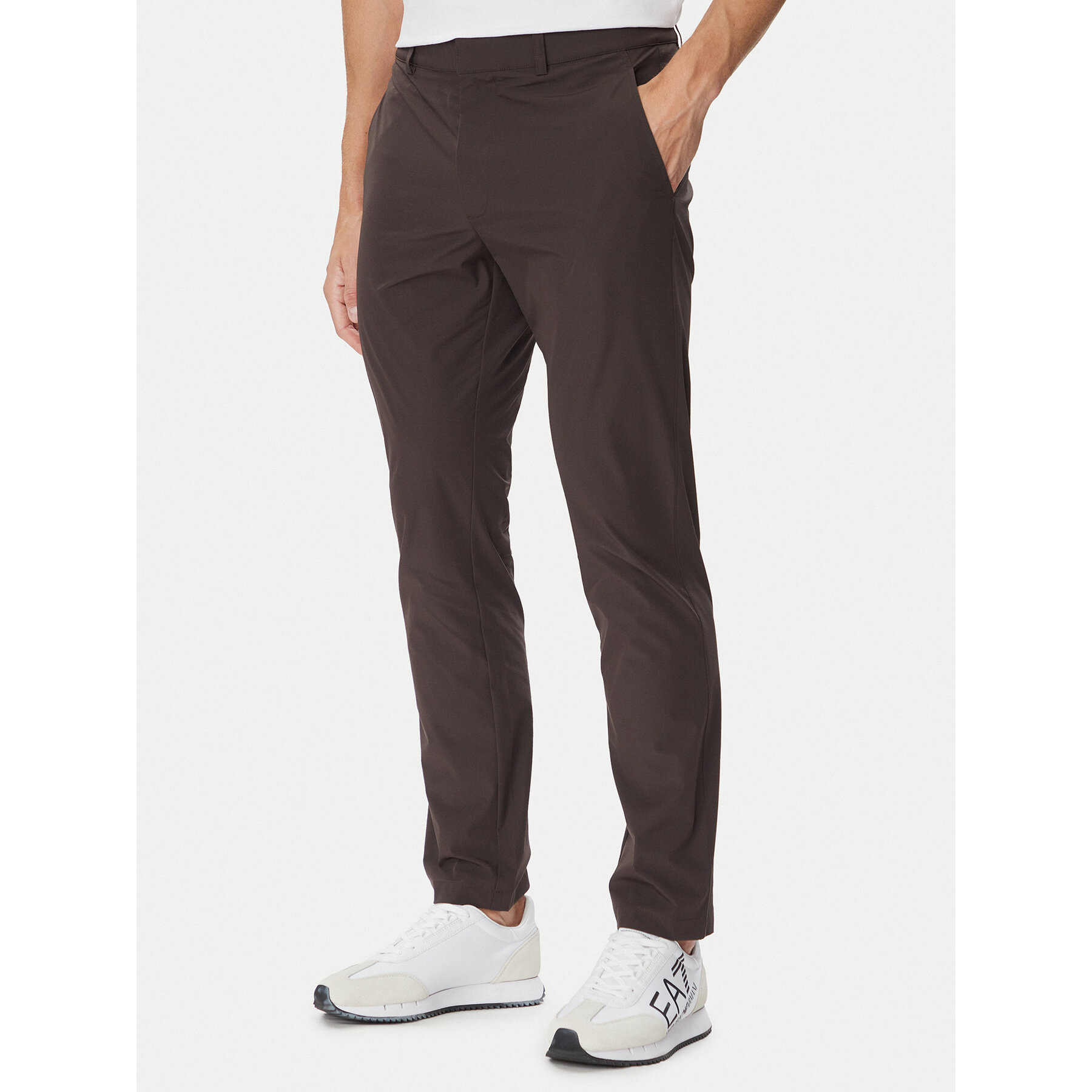 EA7 Emporio Armani Stoffhose 7M000509 AF14589 U6027 Dunkelbraun Slim Fit