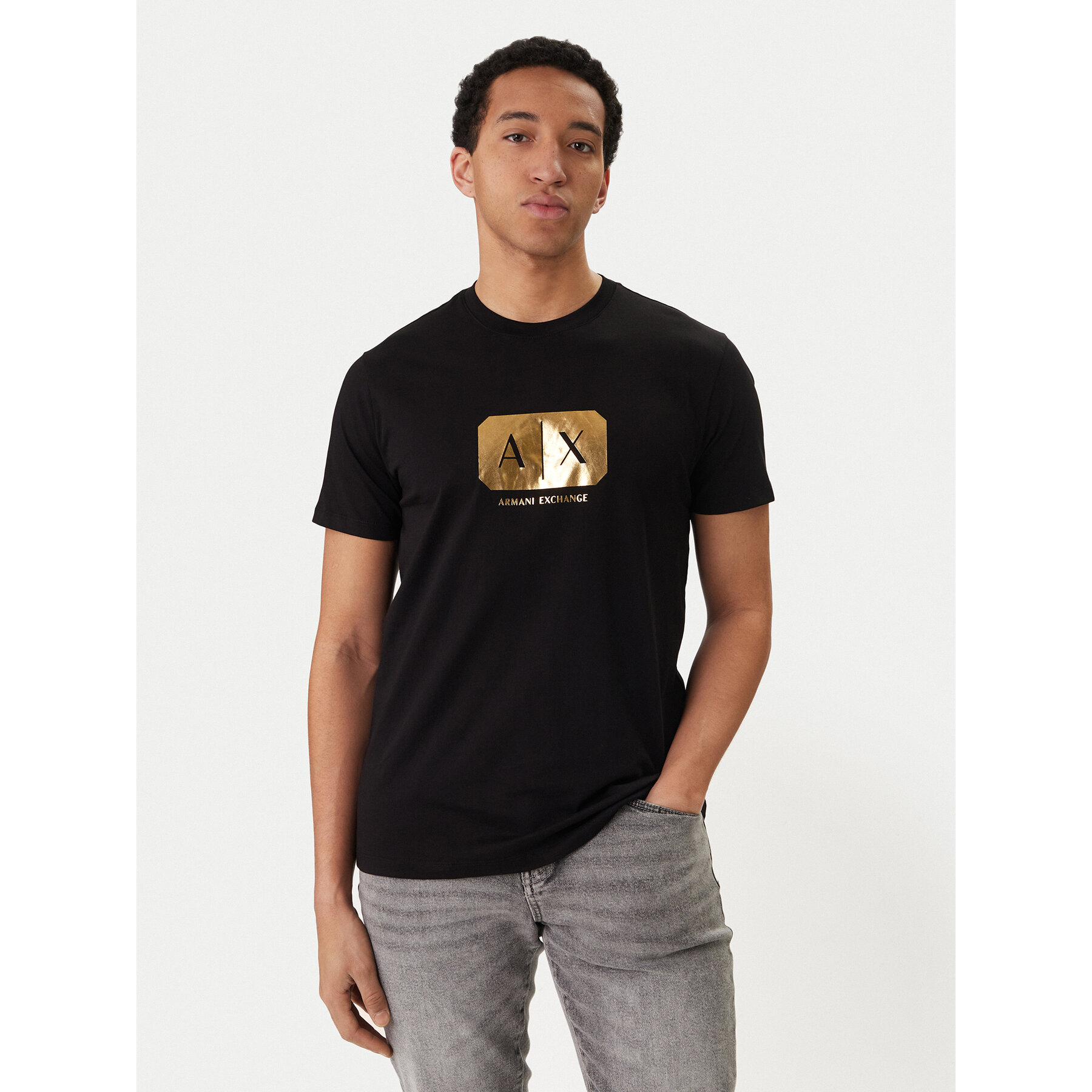 Armani Exchange T-Shirt XM002826 AF12308 UC001 Μαύρο Regular Fit