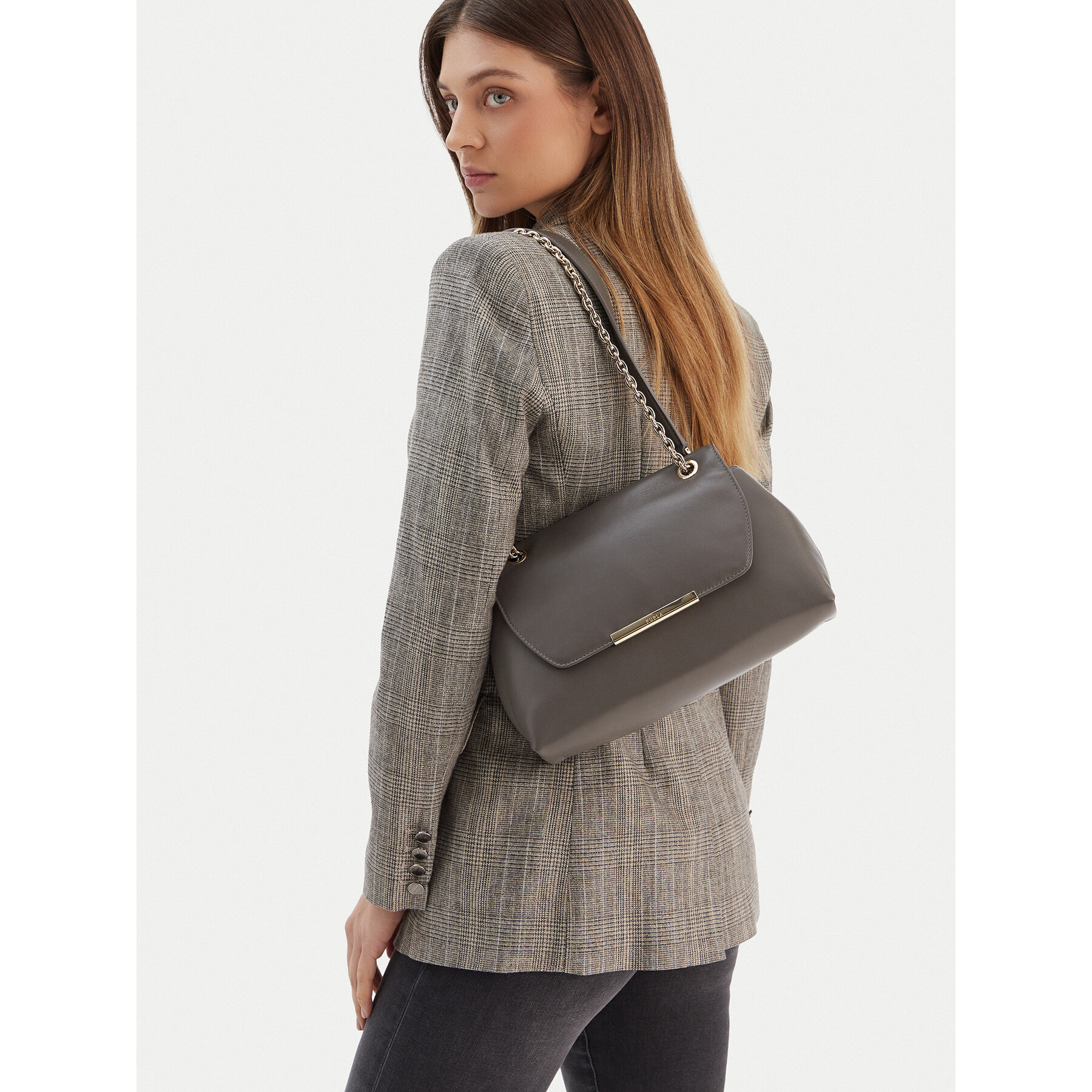 Дамска чанта Furla Nadia S WB01817 BX2269 CN 4283S Сив