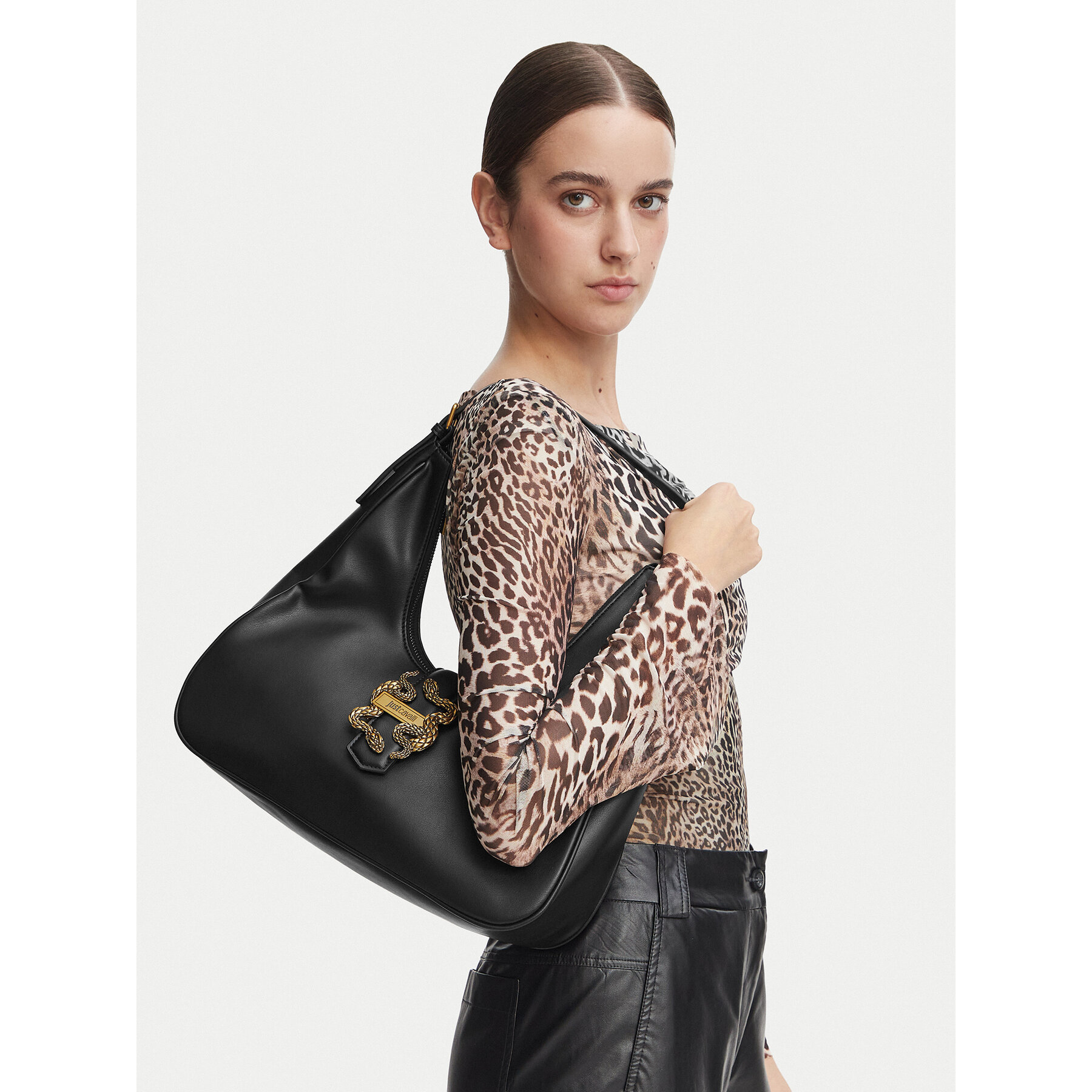 Geantă Just Cavalli 81RA4BA4 ZSA89 Negru