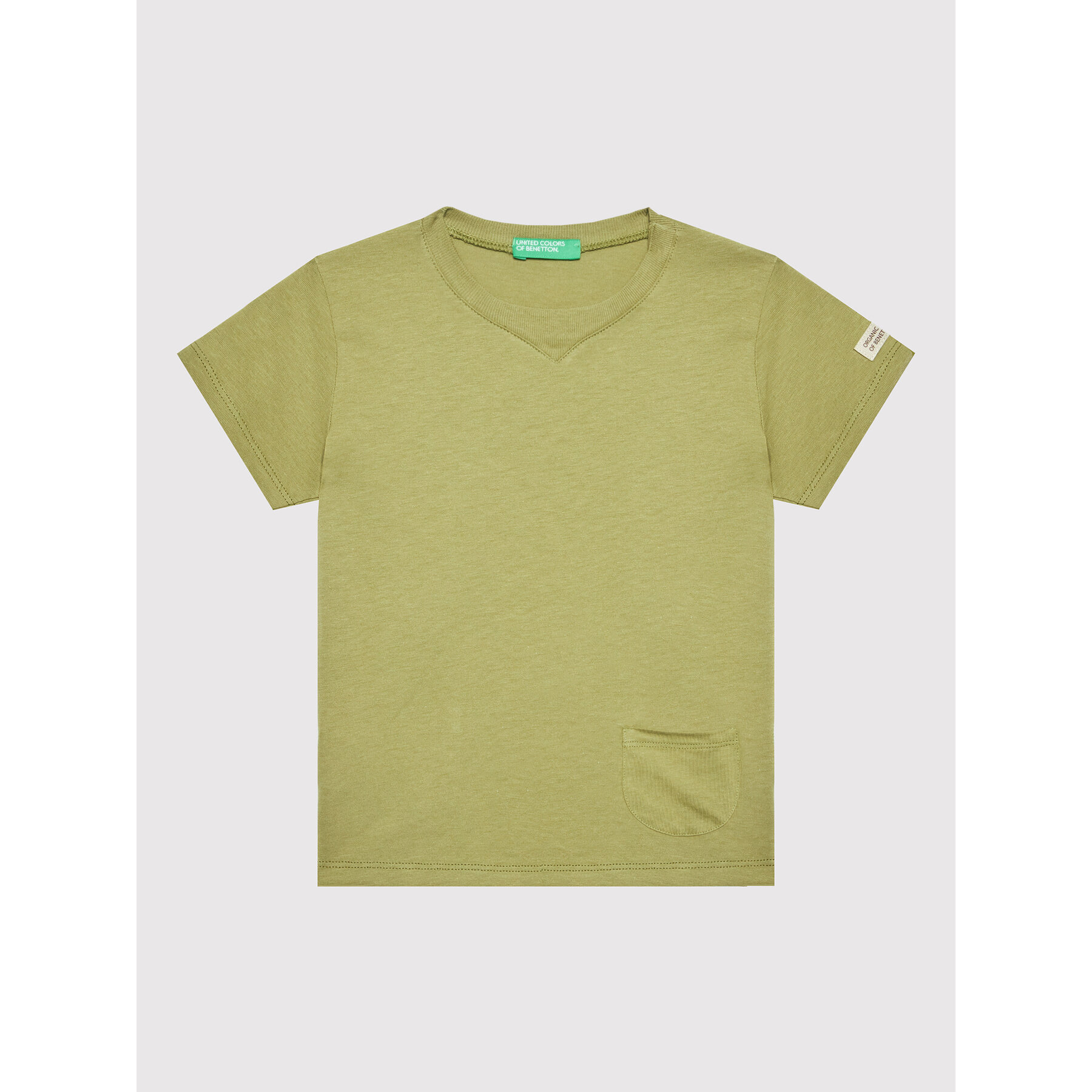 United Colors Of Benetton T-Shirt 3I1XG100M Πράσινο Regular Fit