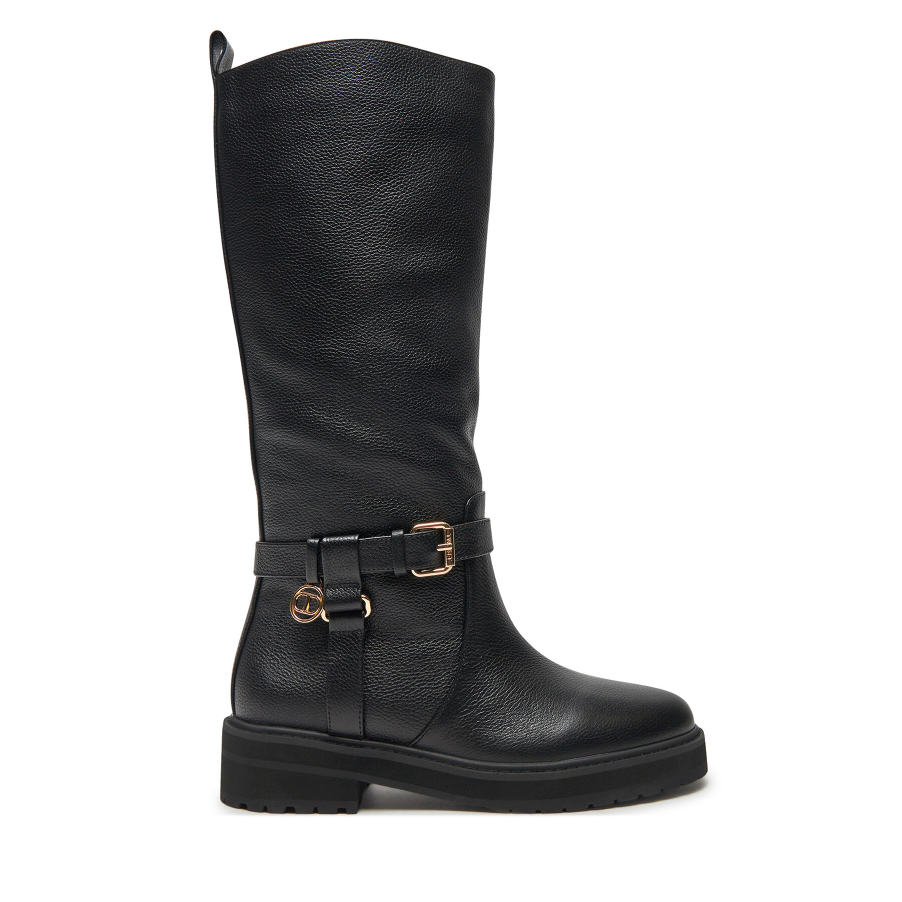 Donna Stivali al ginocchio TWINSET, Taglia 37, Nero, 242TGT172, taglia : 37