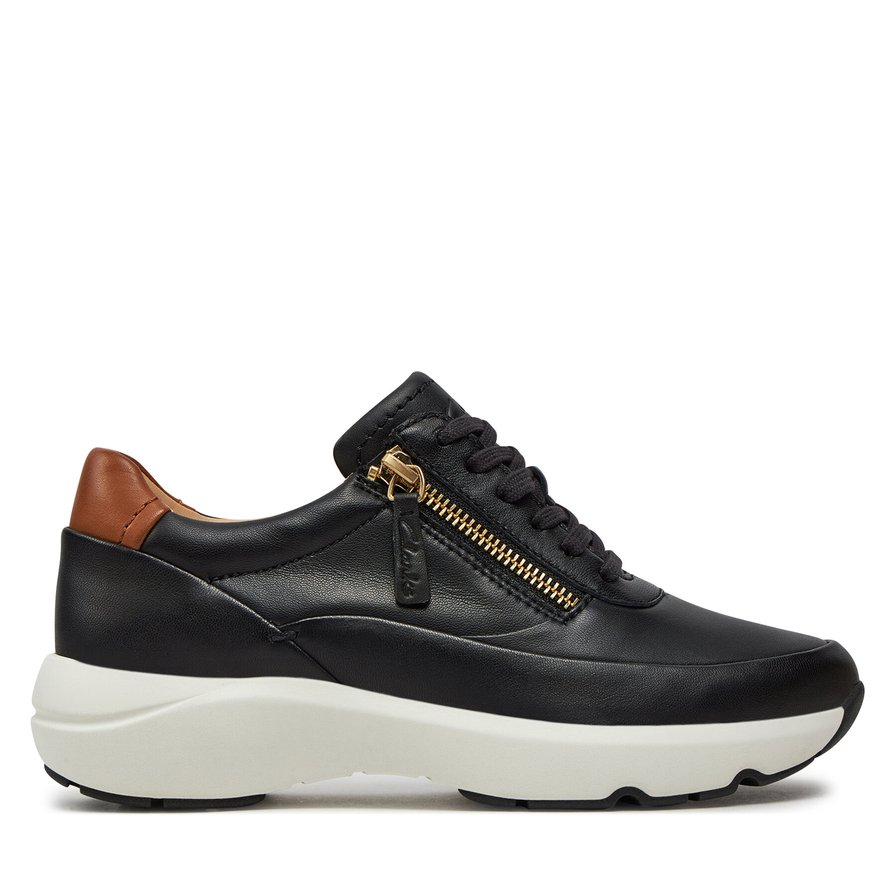 Clarks Αθλητικά Clarks Tivoli Zip 26176648 Μαύρο