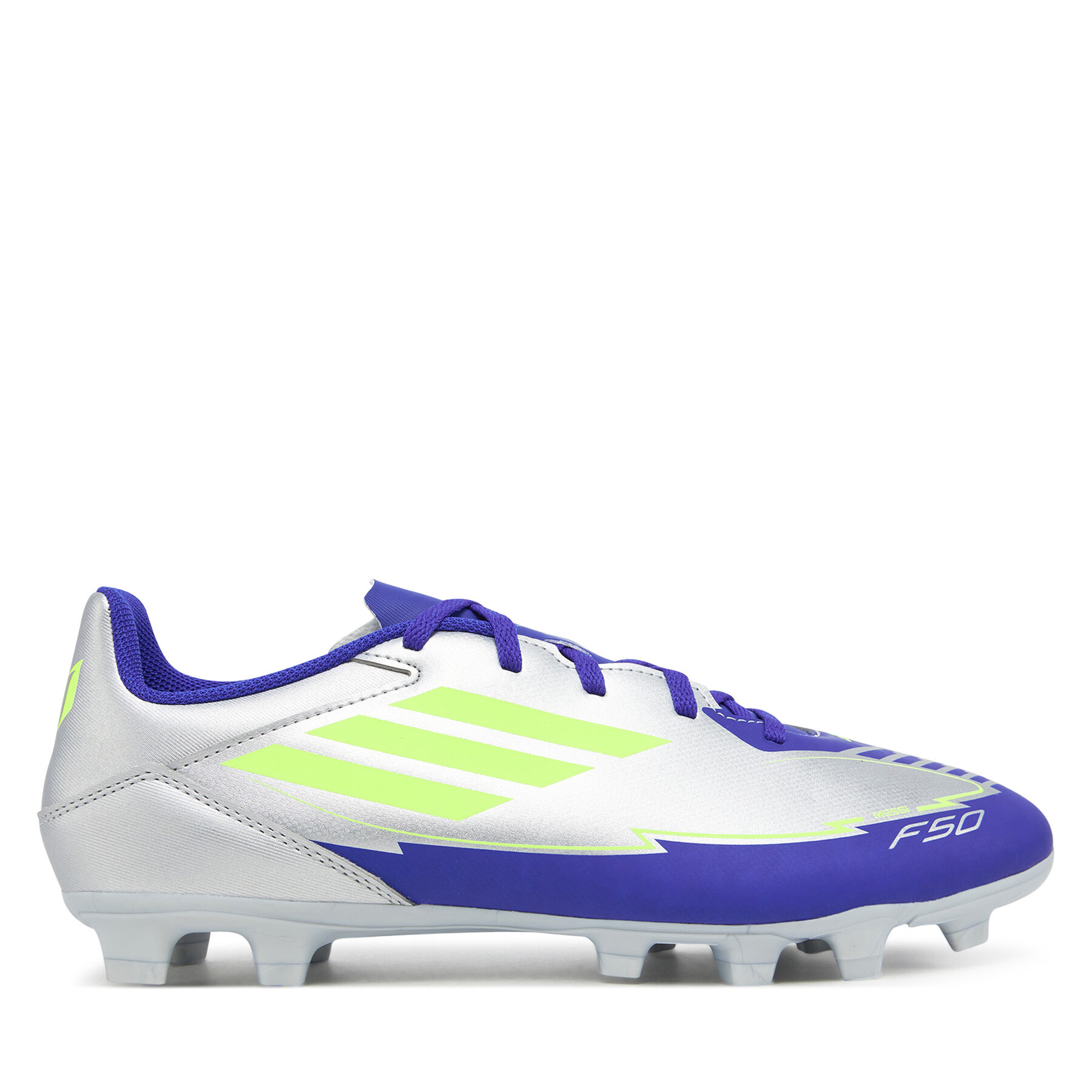 Pánske Futbalové topánky adidas, Rozmer: 46_23, Sivá, F50 Club Messi Firm/Multi-Ground IH0916