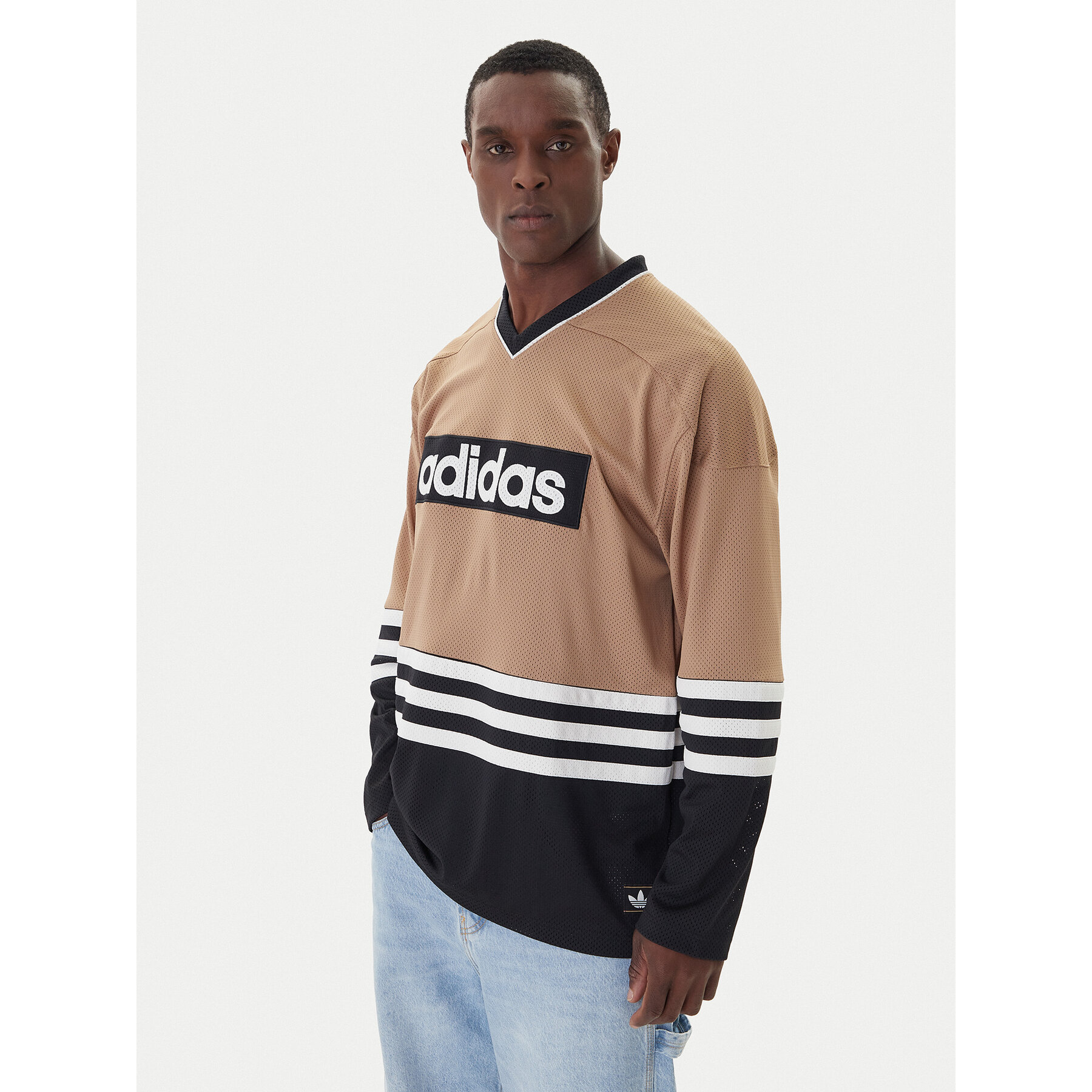 adidas Longsleeve JY0251 Beige Loose Fit