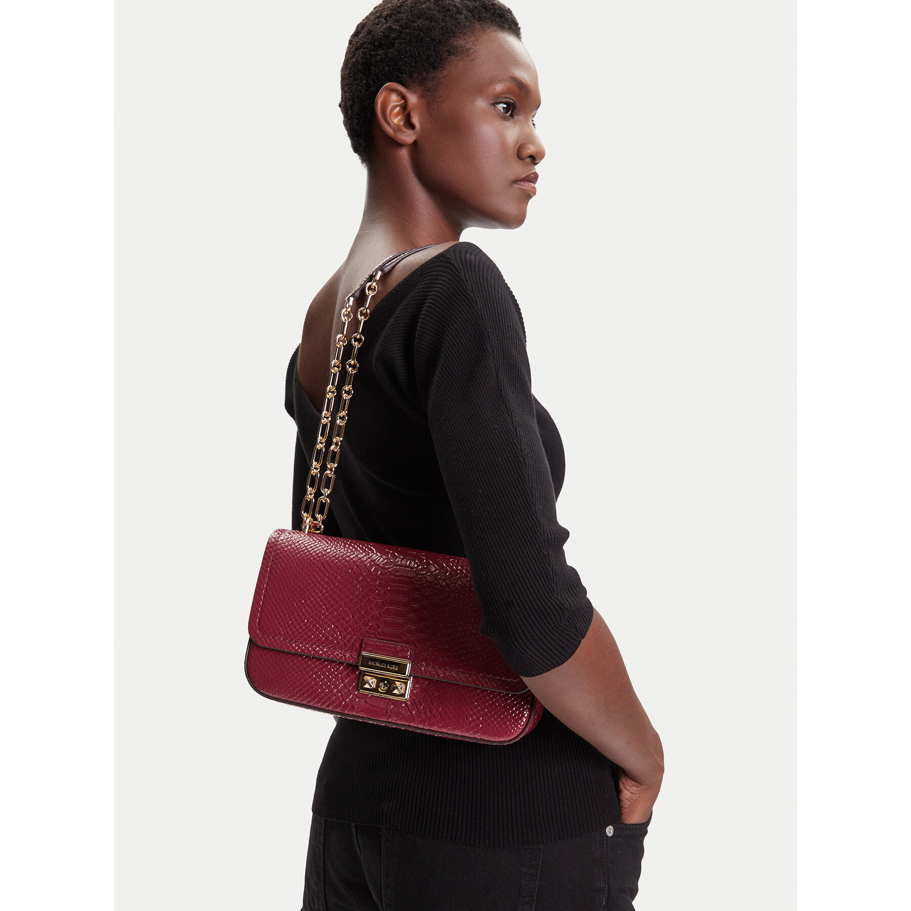 Torbica MICHAEL Michael Kors Tribeca 30T5G2RL7L Tamnocrvena