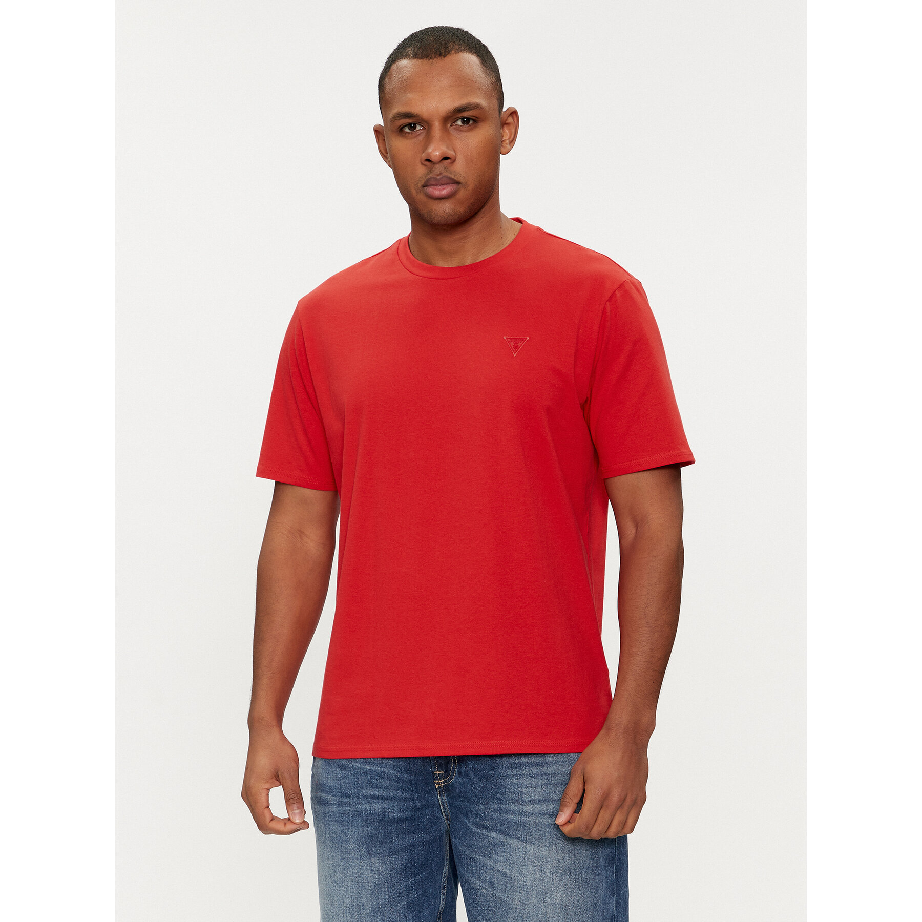 Guess Majica F3GI00 K8HM0 Rdeča Regular Fit