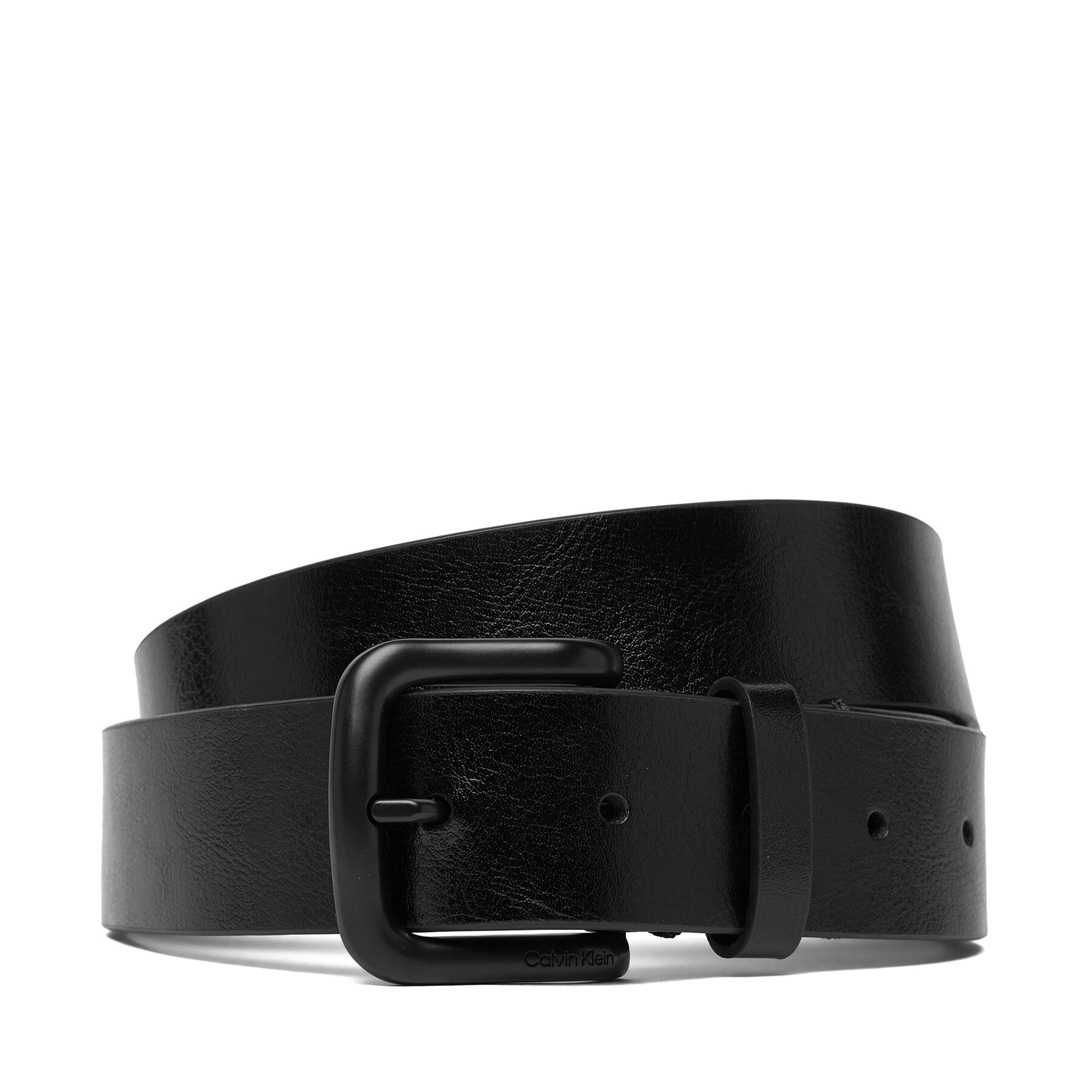Curea pentru Bărbați Calvin Klein Round Buckle Tumbled 35 Mm LV04D7041G Negru