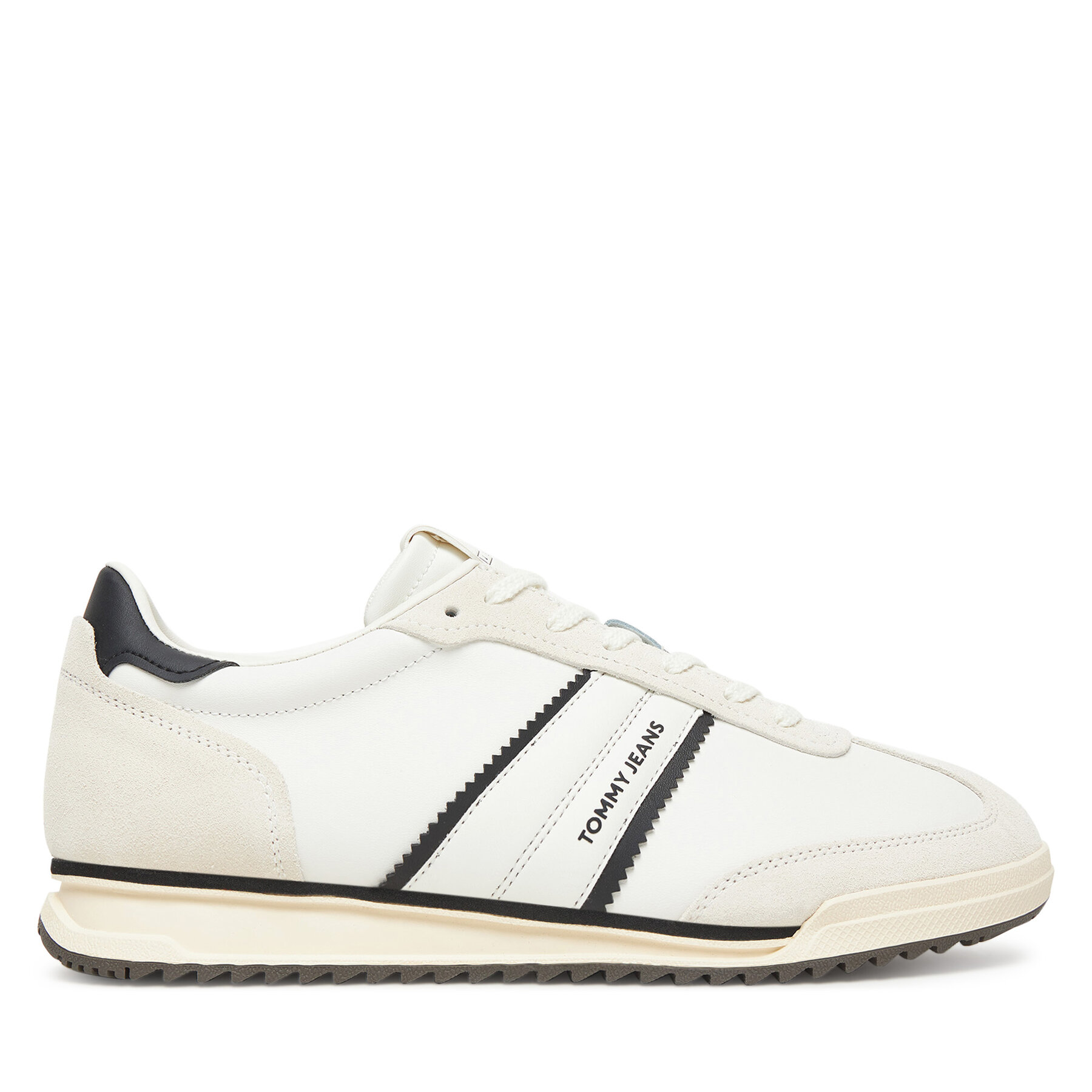Sneakersy Tommy Jeans Tjm Retro Runner Cleated EM0EM01619 Biela