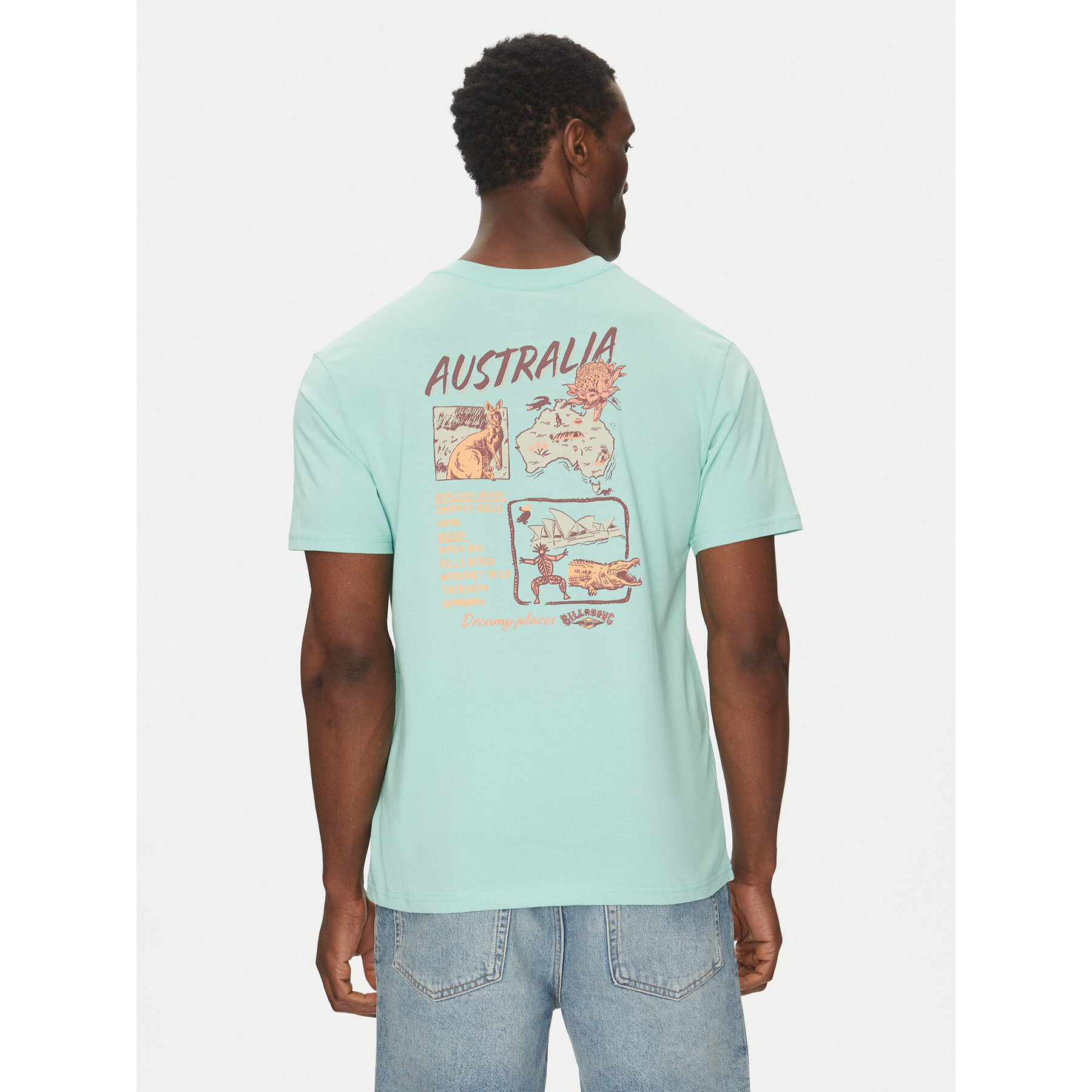 Billabong Póló EBYZT00294 Kék Regular Fit