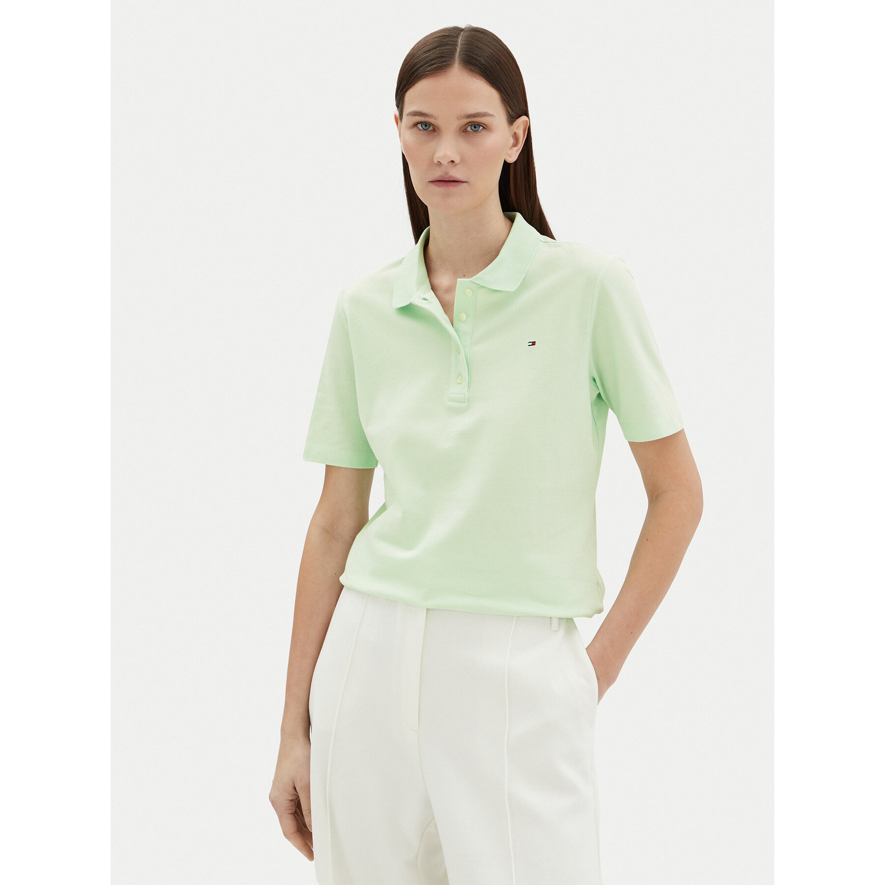 Tommy Hilfiger Polo 1985 WW0WW43224 Verde Regular Fit