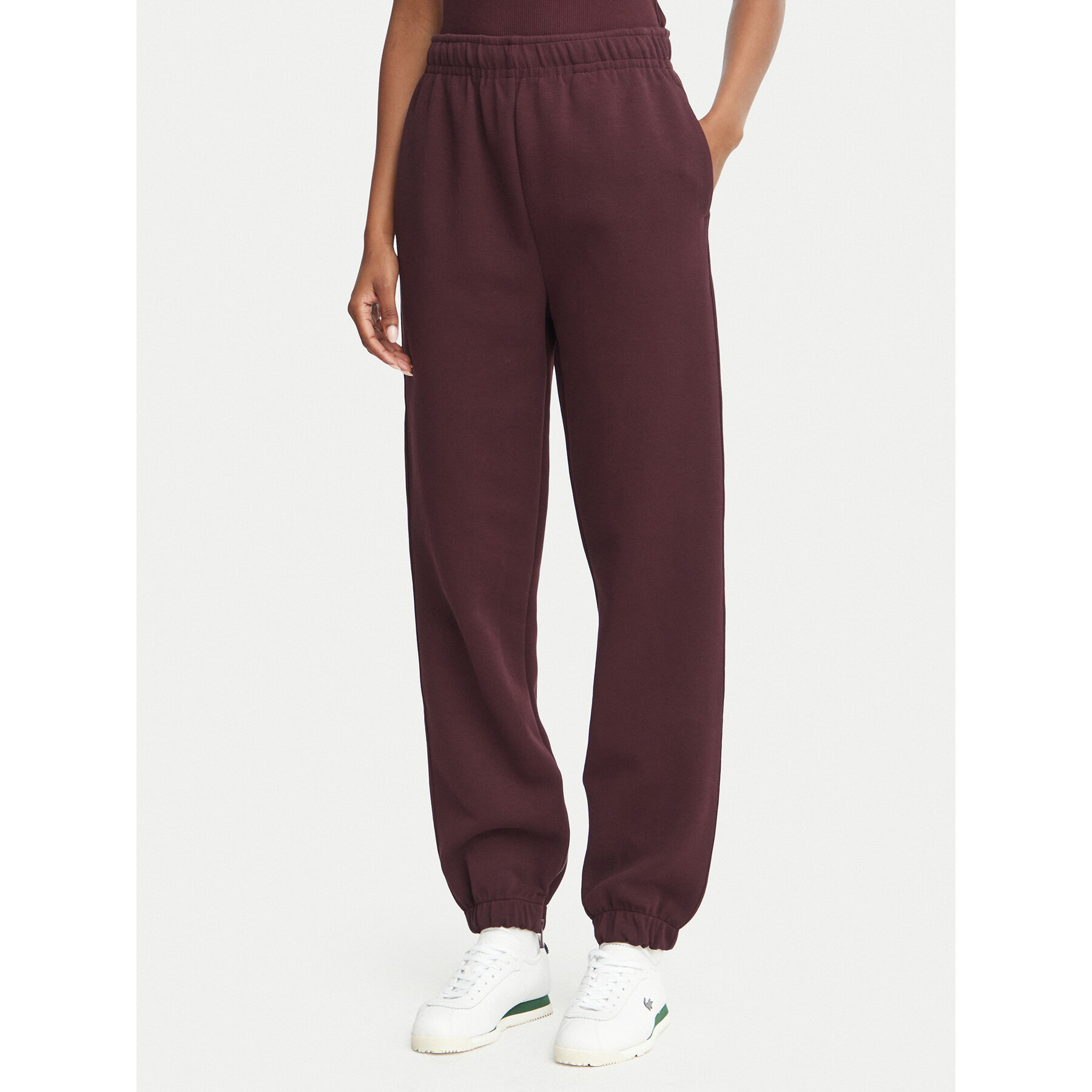 Lacoste Jogginghose XF5244 Dunkelrot Regular Fit