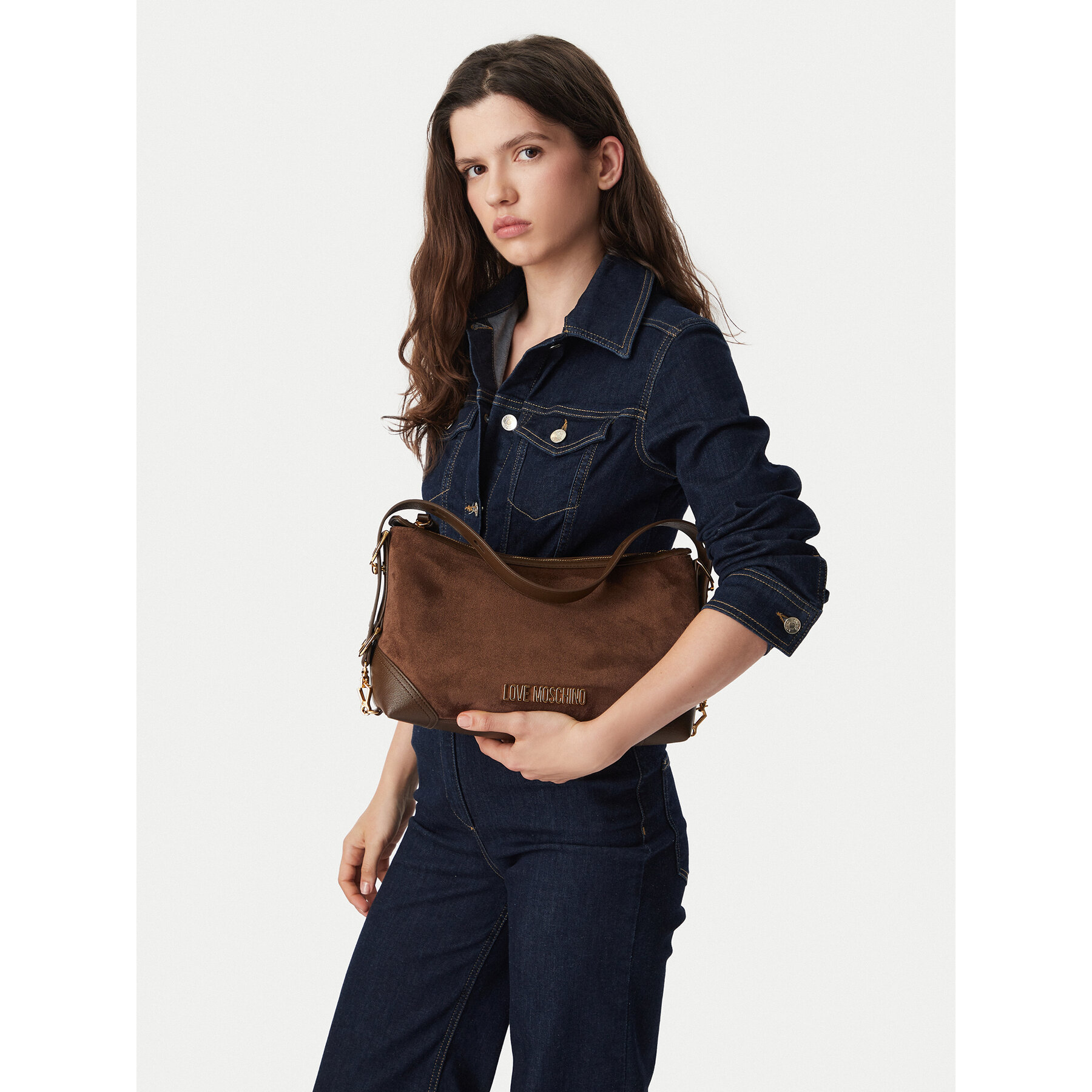 Ročna torba LOVE MOSCHINO JC4091PP1PLD130A Rjava