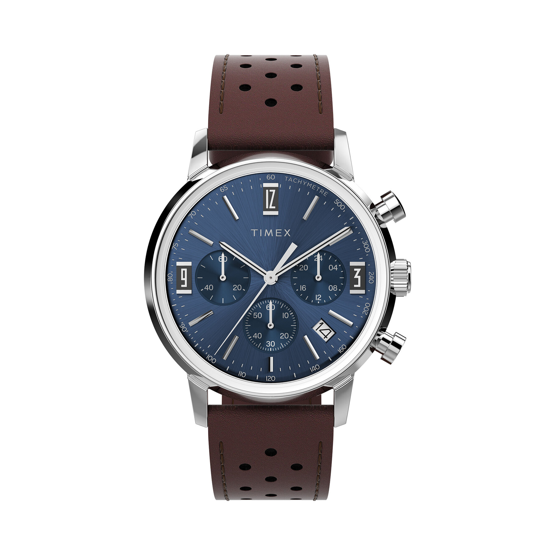 Часовник Timex Marlin Chronograph TW2W10200 Кафяв