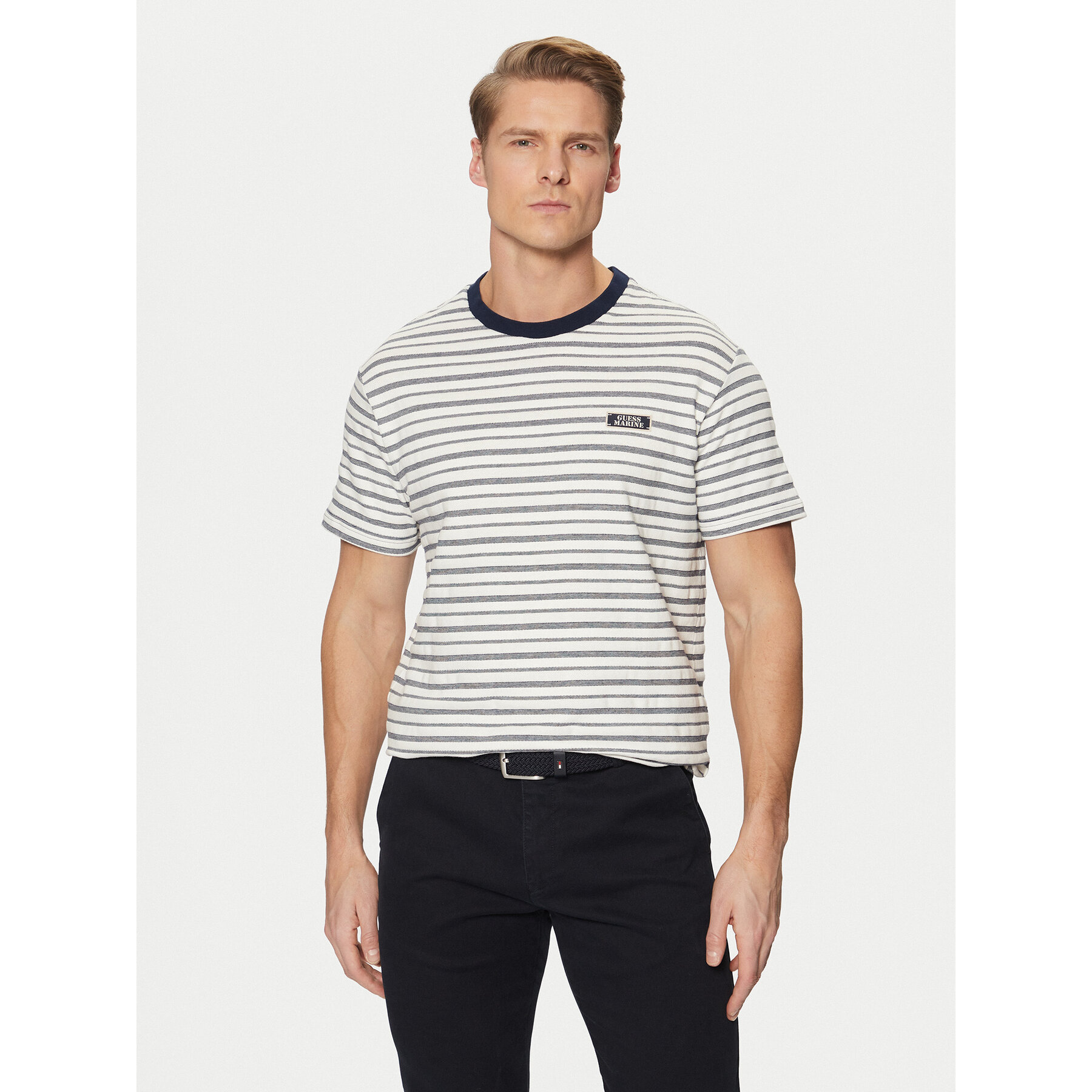 Guess T-Shirt M5RP31 KCLF0 Λευκό Regular Fit