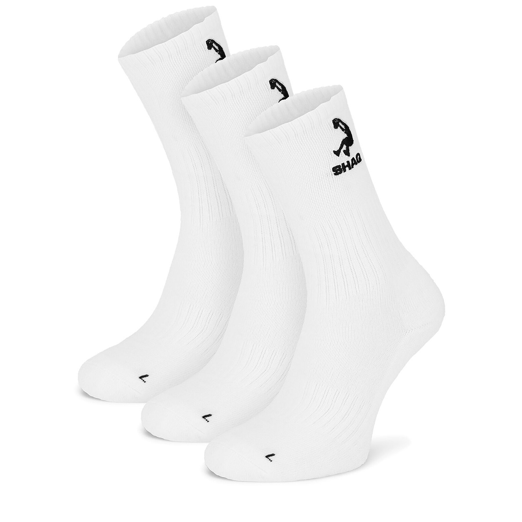 Dolge nogavice Shaq AS_SHQ_H_001W_SS25 (3-PACK) Bela