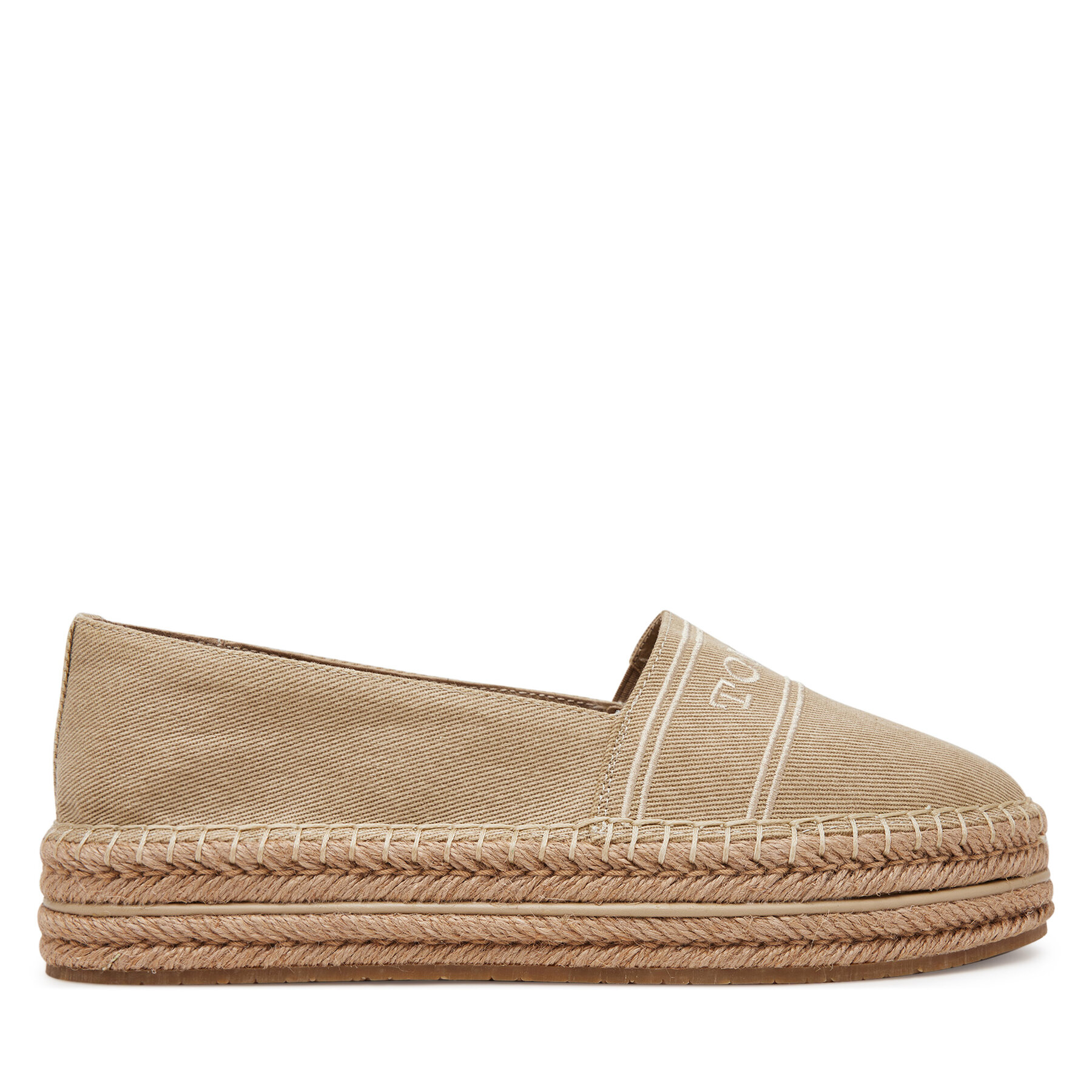 Espadrillas Tommy Hilfiger Denim Platform Espadrille FW0FW08543 Beige